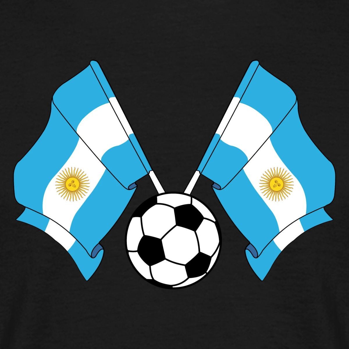 Spreadshirt T-Shirt Argentinien Flaggen, Argentinien Fußball Männer T-Shirt (1-tlg)