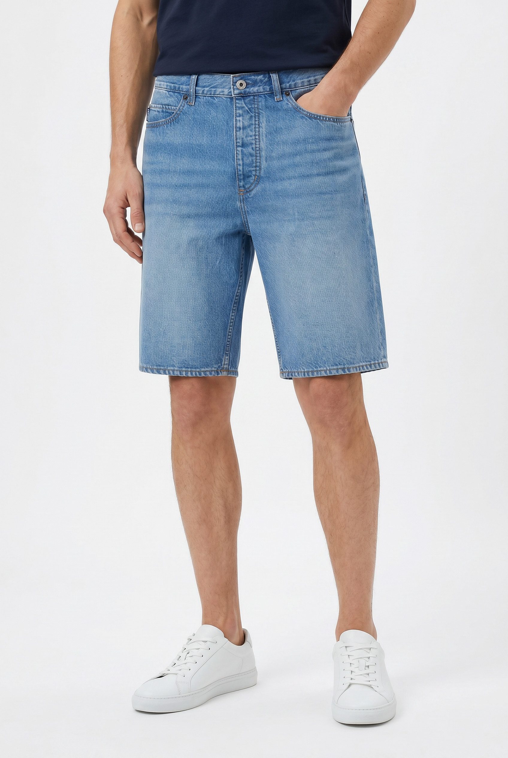 HUGO Jeansshorts Skate Shorts im Straight Fit