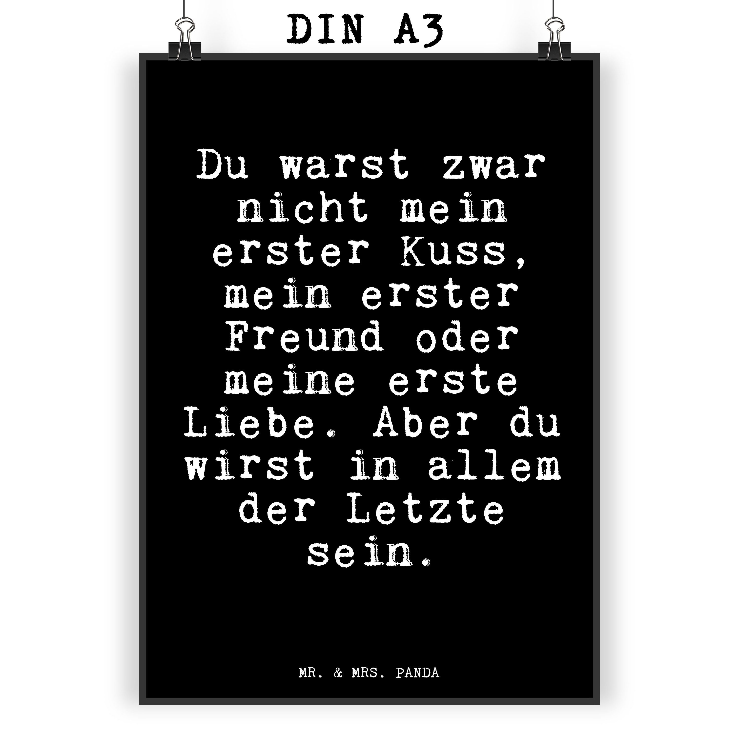 Mr. & Mrs. Panda Poster »Du warst zwar nicht... Schwarz Geschenk