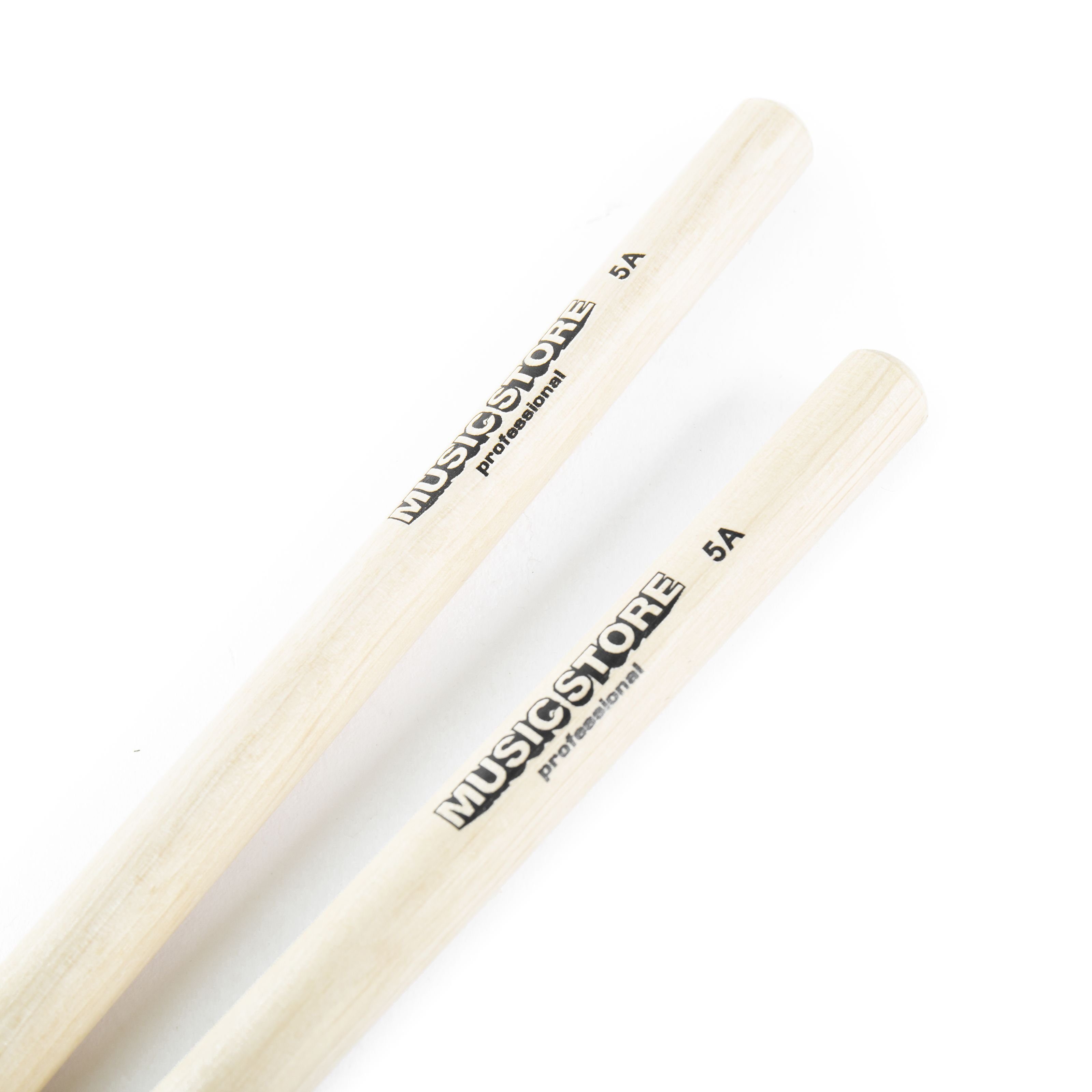 MUSIC STORE Drumsticks (Hornbeam 5A Drumsticks by Robust Balanced for Drums and Cymbals, Sticks, Beater und Mallets, Drumsticks Holztip), Hornbeam Drumsticks, 5A Drumsticks, Robust Balanced Drumsticks