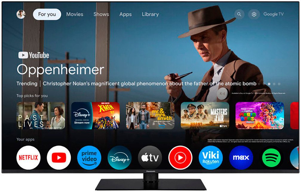 Panasonic TN-55W70AEZ LED-Fernseher (139 cm/55 Zoll, 4K Ultra HD, Google TV, Smart-TV)