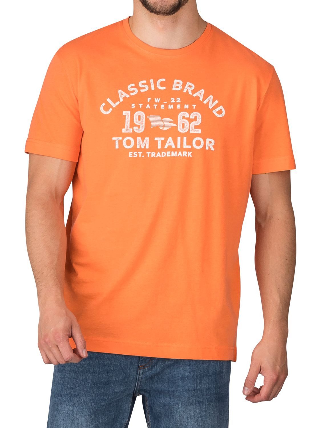 TOM TAILOR T-Shirt Herren Printshirt Regular Fit (Vorteilspack, 4-tlg) Kurzarm Tee Shirt mit Rundhalsausschnitt aus 100% Baumwolle – Bild 2 von 5
