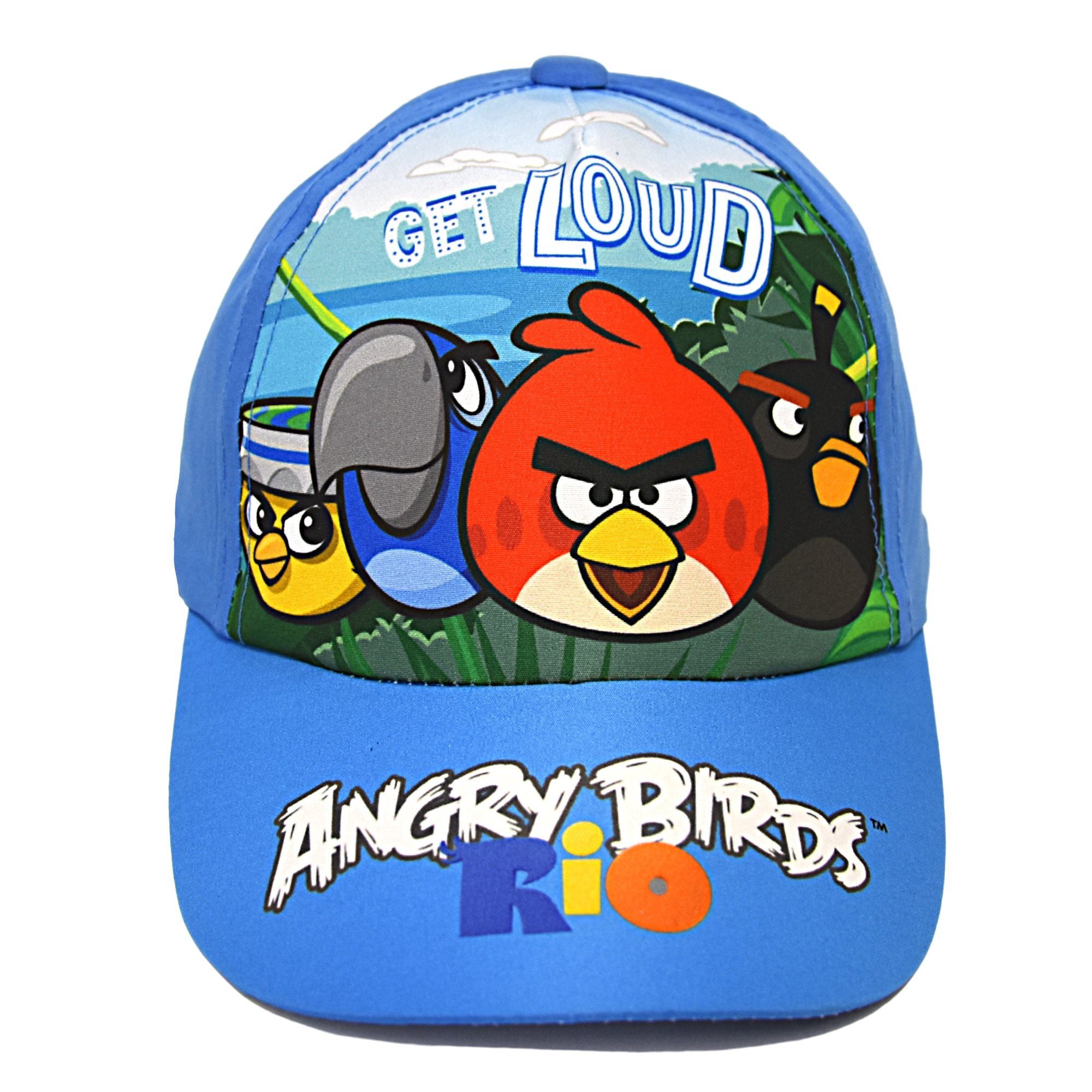 ANGRY BIRDS Baseball Cap GET LOUD Kinder Sommerkappe Größe 52-54 cm Hellblau