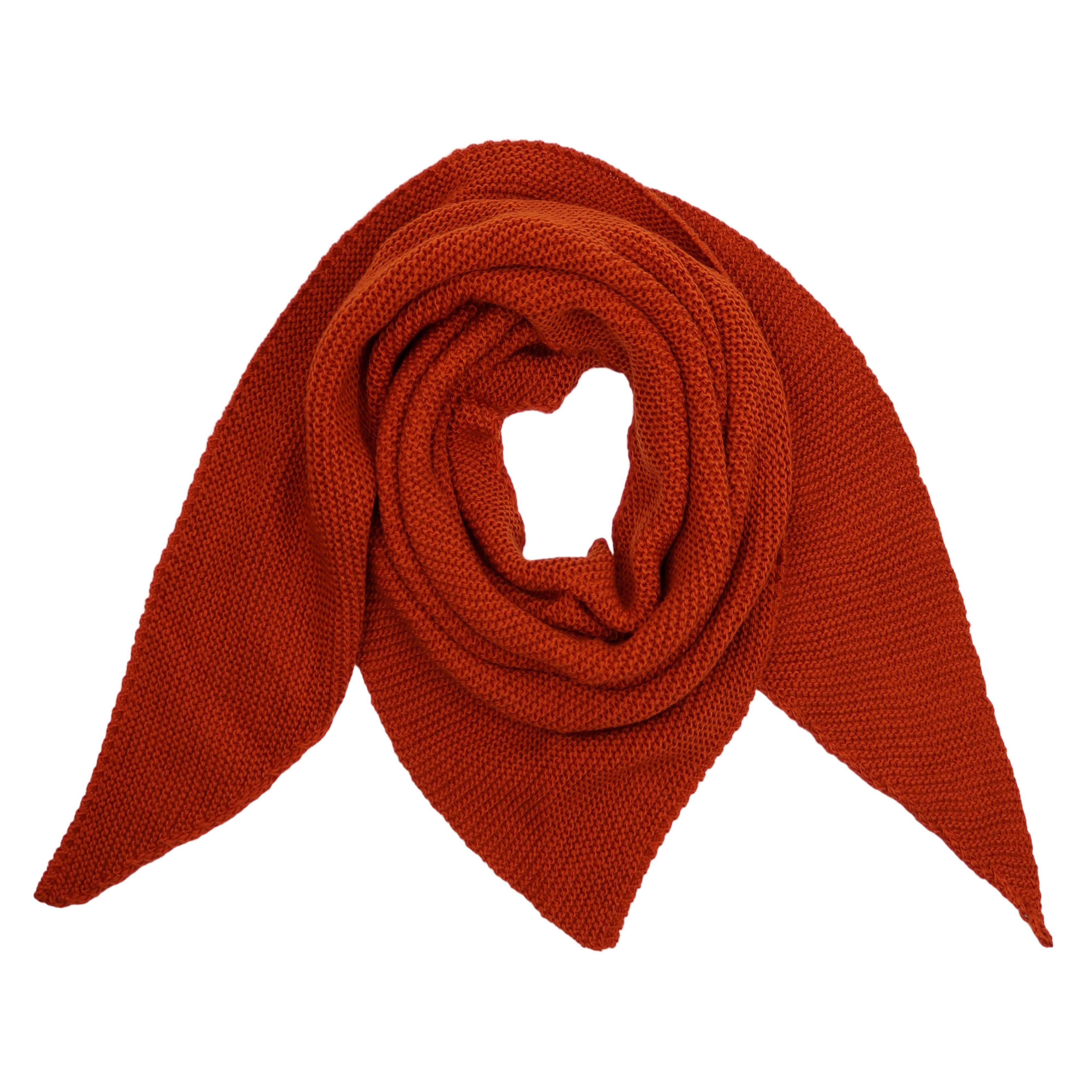 MIRROSI Dreieckstuch Strickschal warmer Dreiecksschal ca.180x72 cm, Leicht, (Made in Italy, Uni Farbe), in tollen Farben 5% Alpaka Wolle