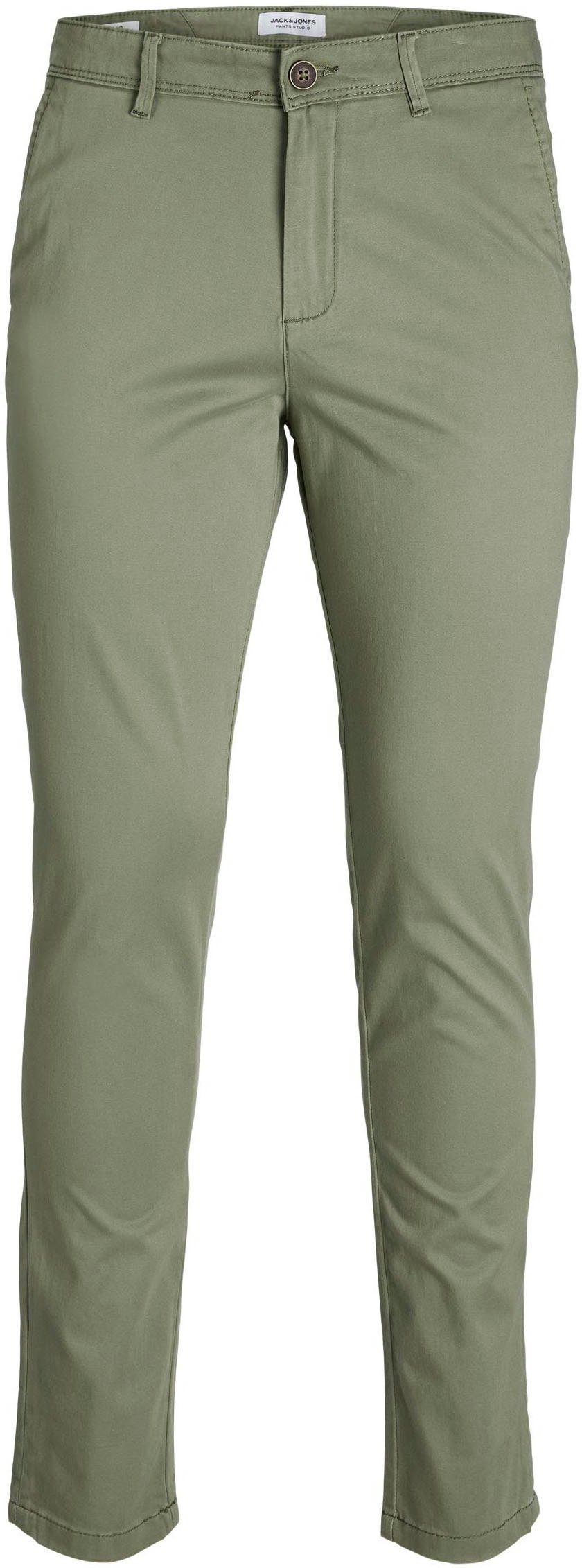 Jack & Jones Chinohose JJIMARCO mit Badge und hohem Tragekomfort unifarben, modisch, slim fit, Baumwollmischung – Bild 5 von 5