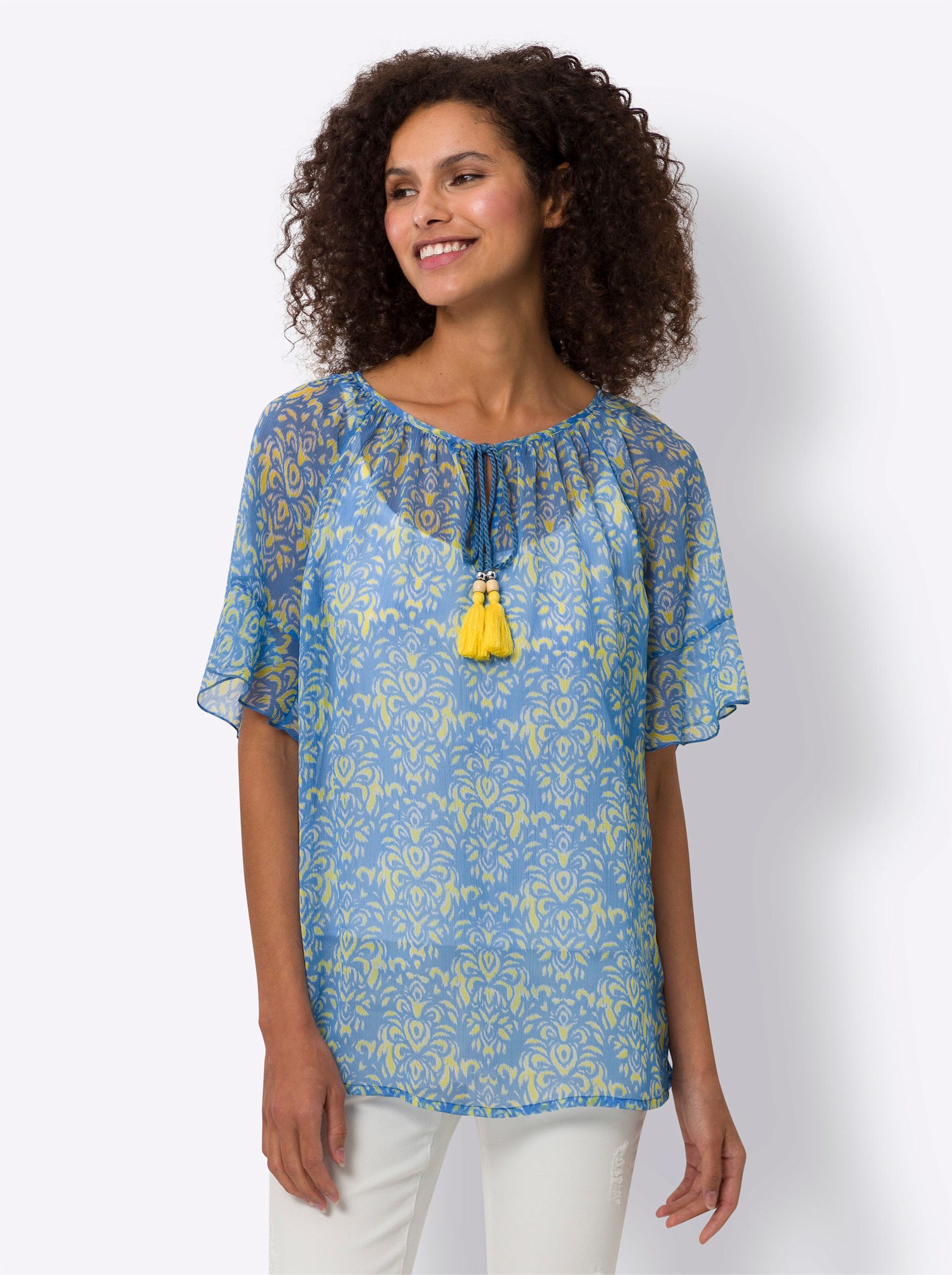 Klassische Bluse Chiffonbluse