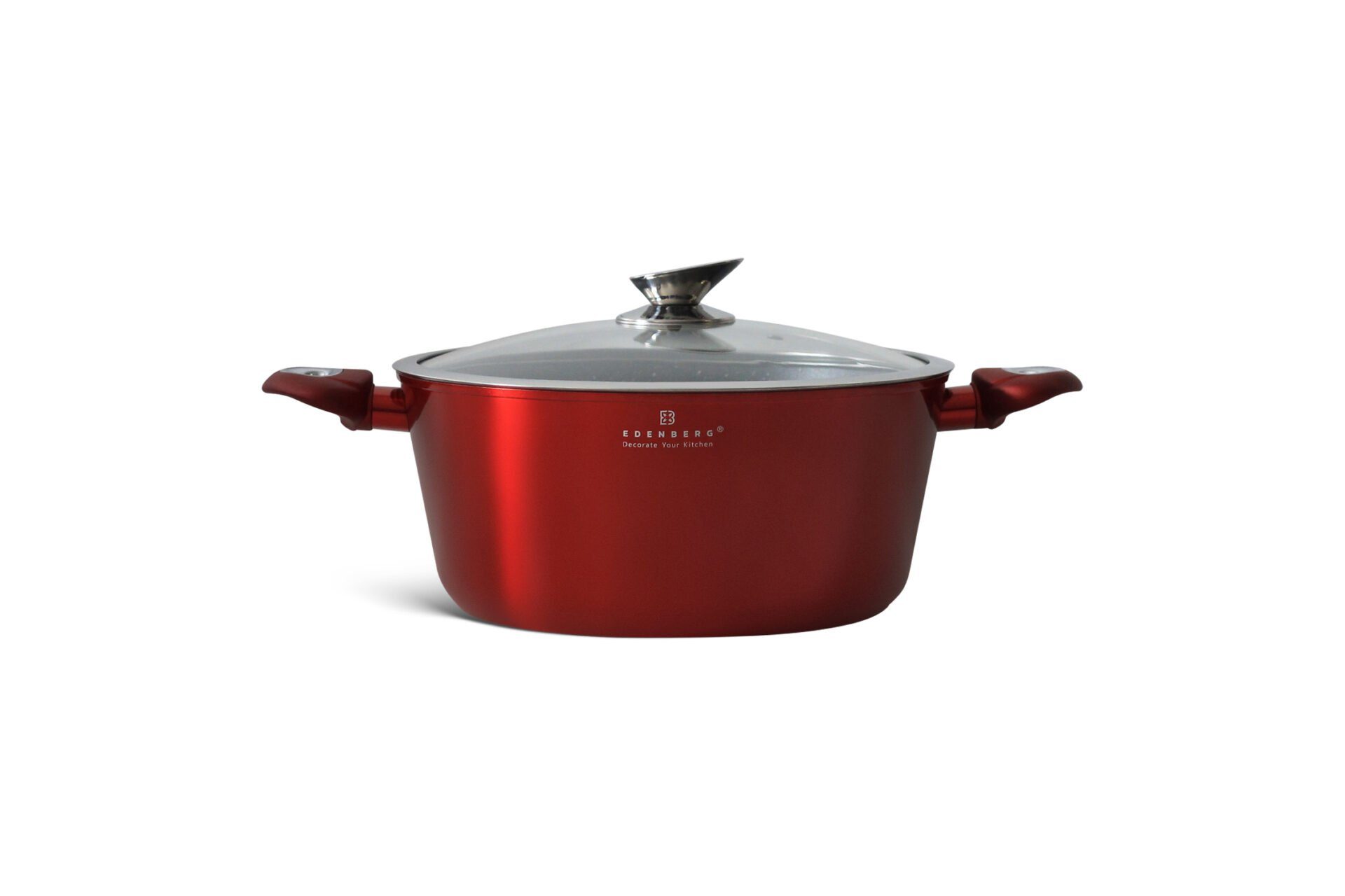 Edenberg Topf-Set Klassische schwarze Töpfe, in 4 verschiedenen Größen und in 4 Farben, Aluminium, Keramik (Gönnen Sie sich stilvolles Kochen auf höchstem Niveau – mit diesem eleganten Topfset, das Design, Qualität und Funktionalität perfekt vereint., 8-tlg., Zeitloses Design des Topfsets. Eine ideale Geschenkidee)