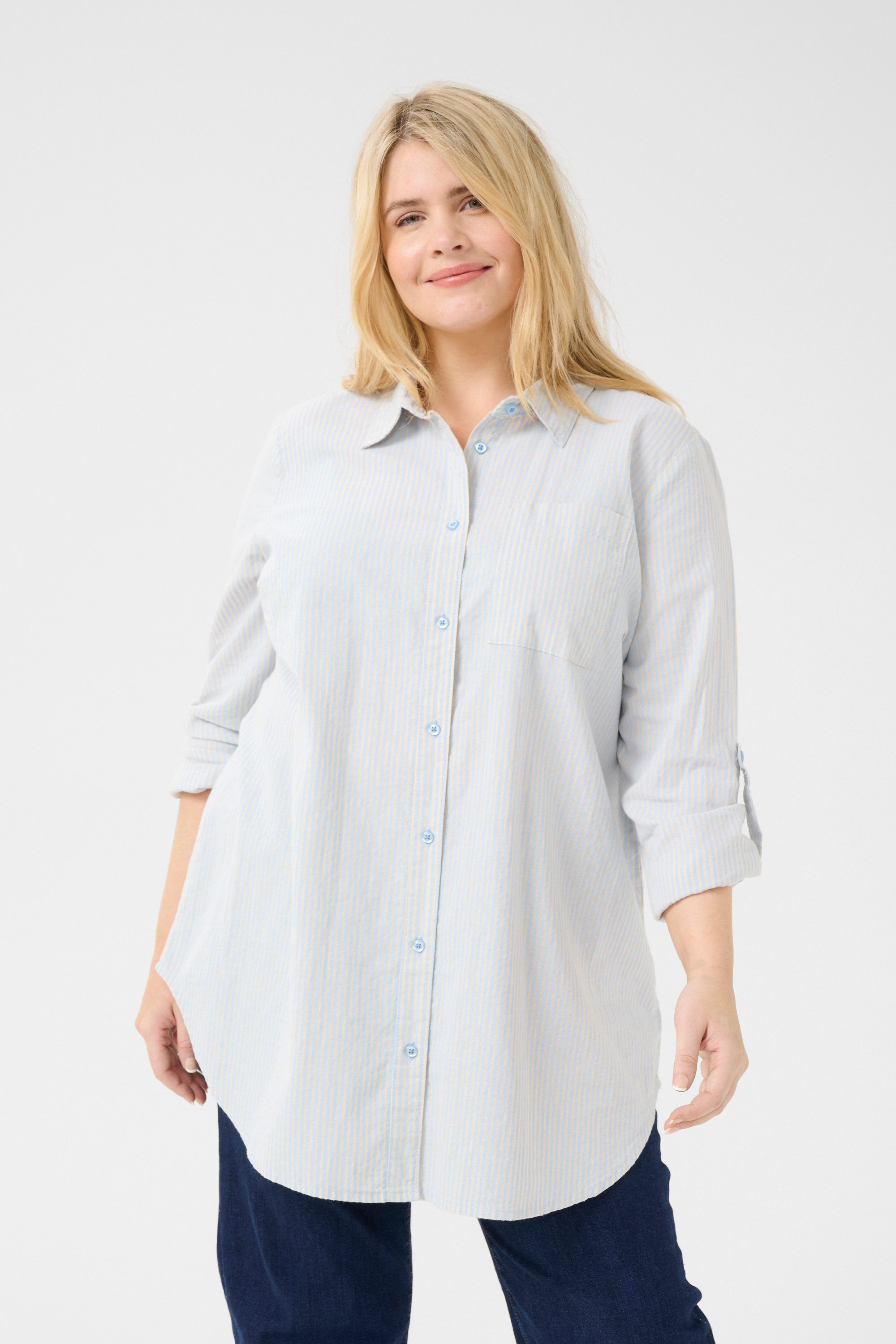 KAFFE Curve Tunikakleid Tunika KCnana Große Größen