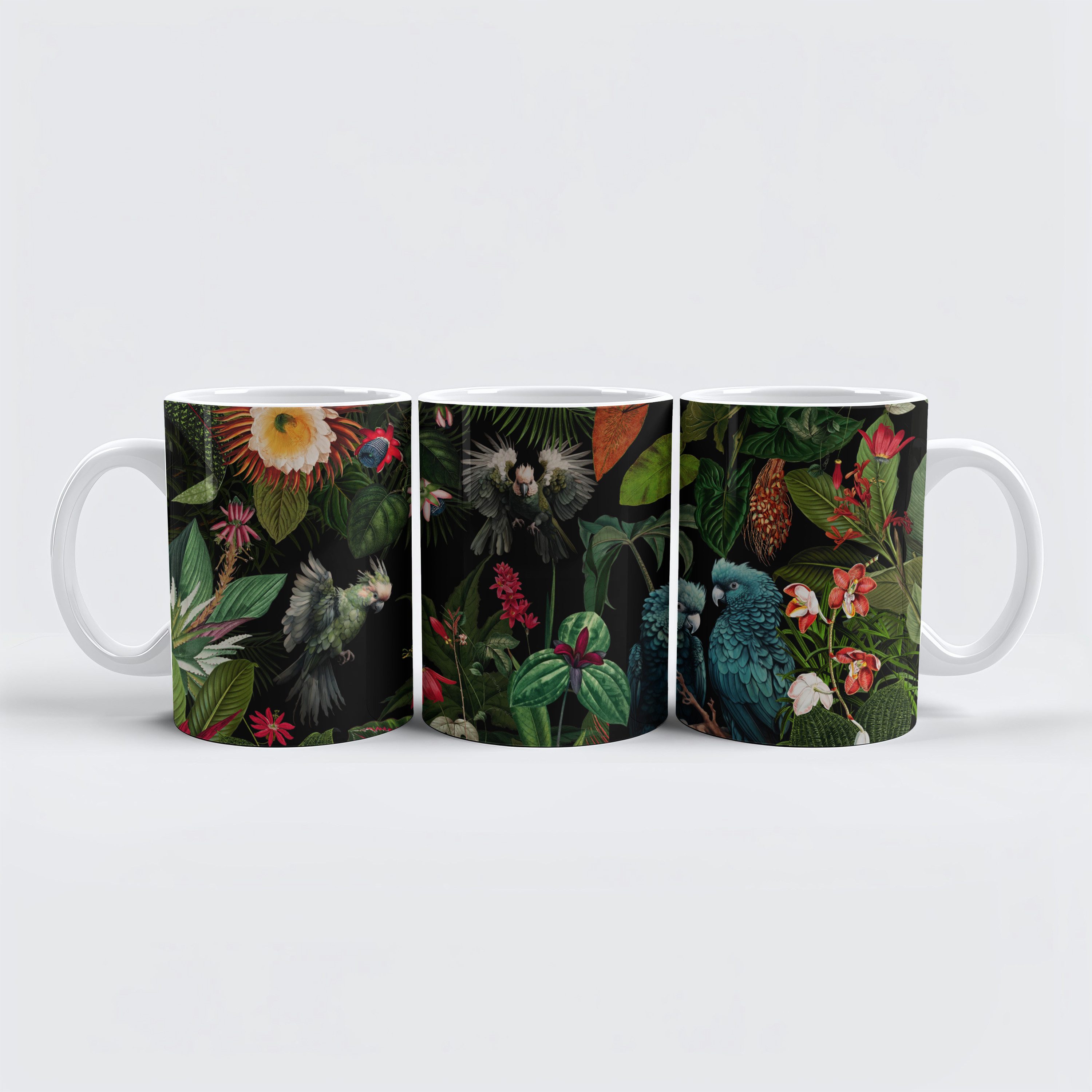 raxxa Tasse "Mystischer Zauberhafter tropischer Nacht Dschungel", 1-tlg., Keramik