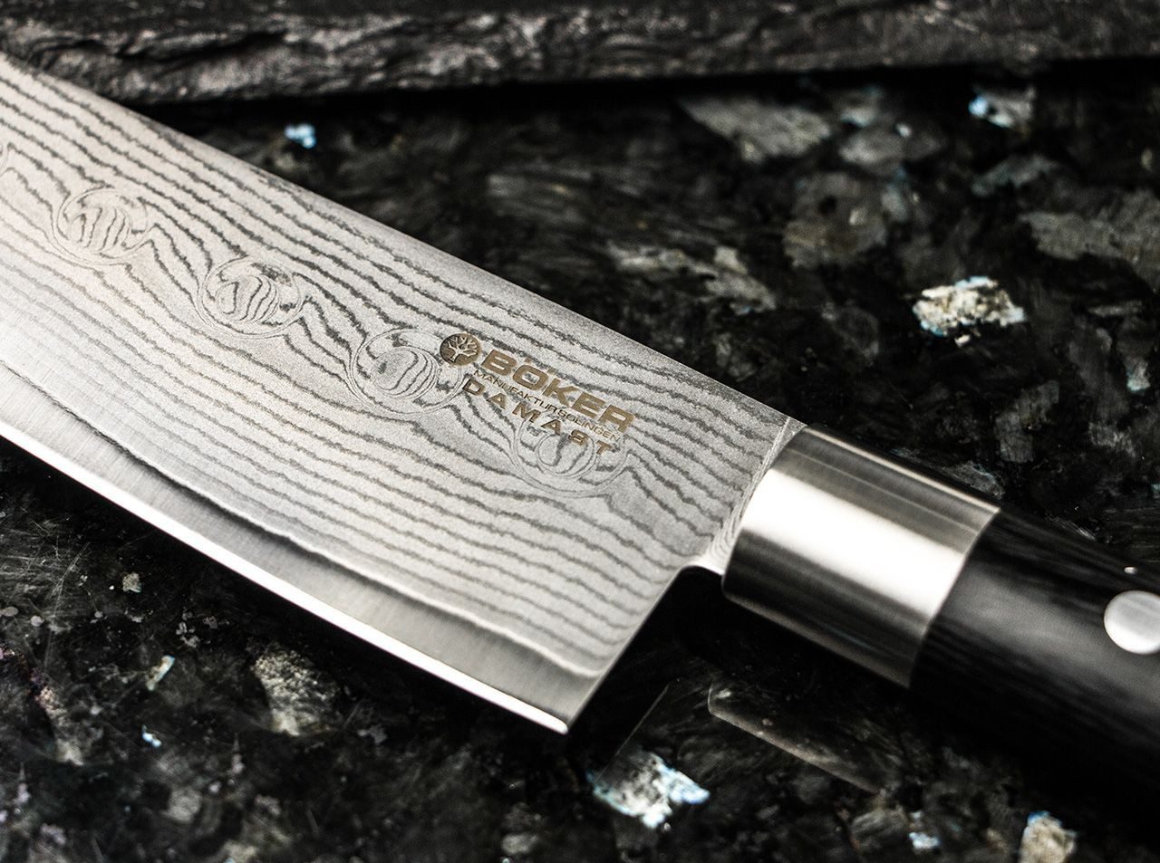 Böker Universalmesser Böker Damast Black Messerset