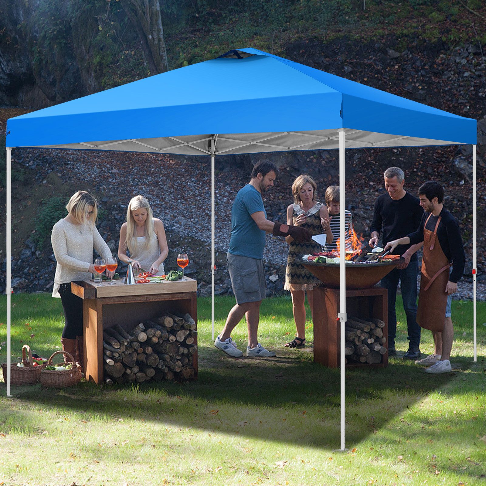 LUCKZON Pavillon,3x3m Pop-up Faltpavillion, Wasserdicht und günstig online kaufen