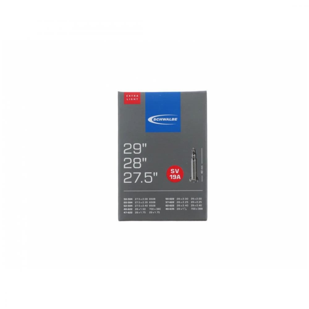 Schwalbe Fahrradschlauch Schwalbe 1x Schlauch SV19A extra leicht (40/62-584/635) - 27,5/28/29x1