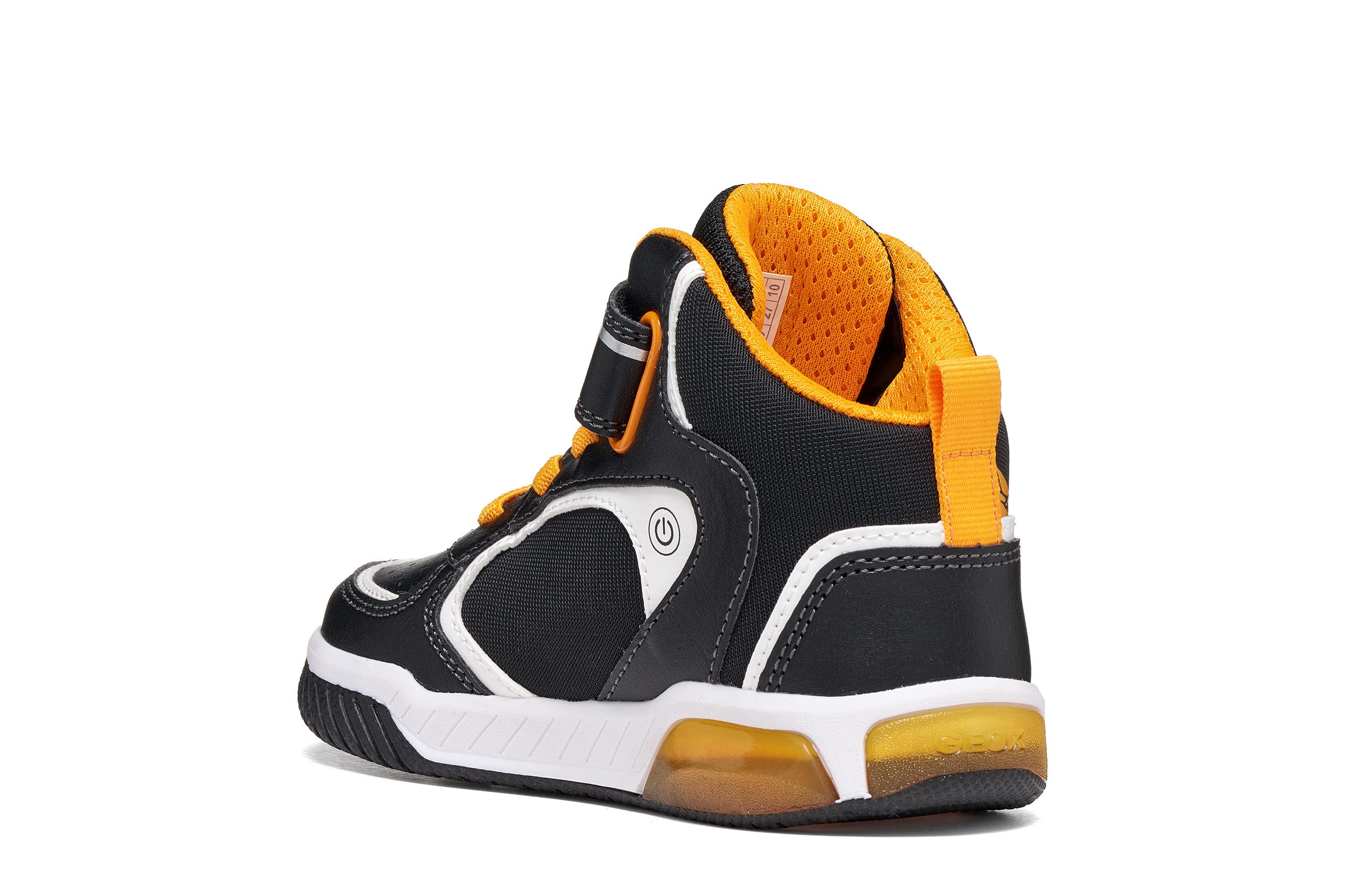 Geox J INEK BOY - Blinkschuh Sneaker Motiv-Boots mit Blinkfunktion, Größenschablone zum Download