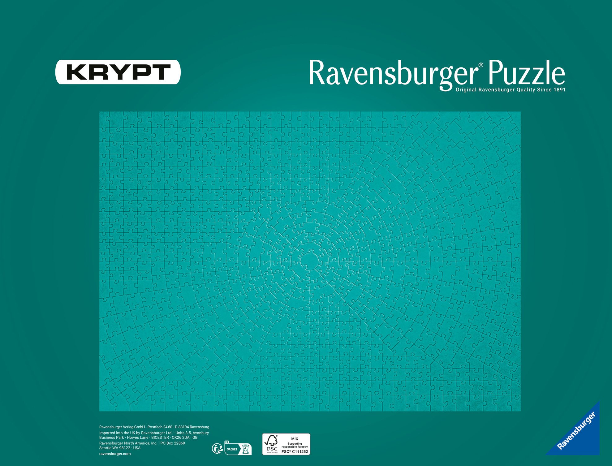 Ravensburger Puzzle Krypt Metallic Mint, 736 Puzzleteile, Made in Germany günstig online kaufen