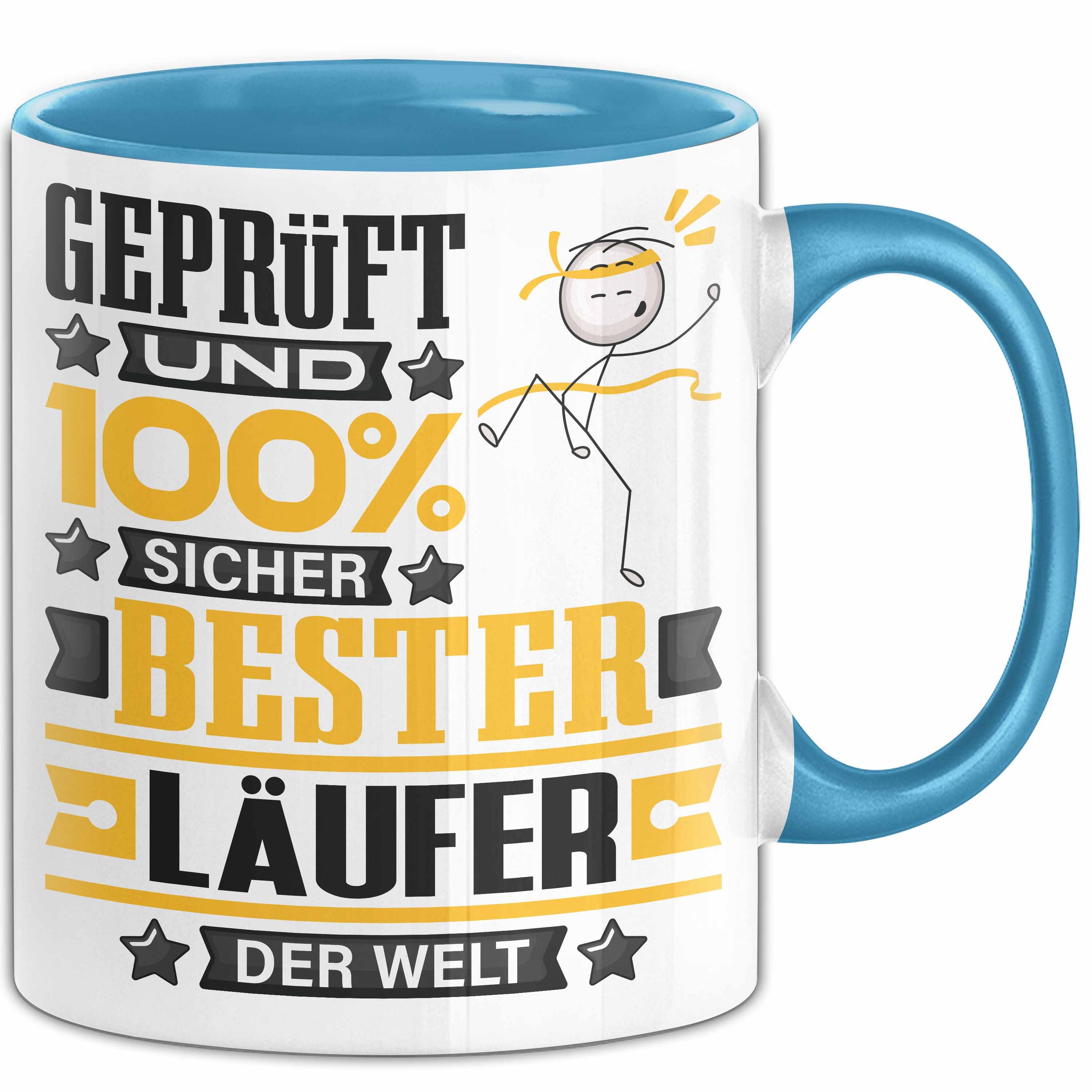 Trendation Tasse Läufer Geschenk Lustiger Spruch für Läufer Geschenkidee Bester Läufer, Keramik
