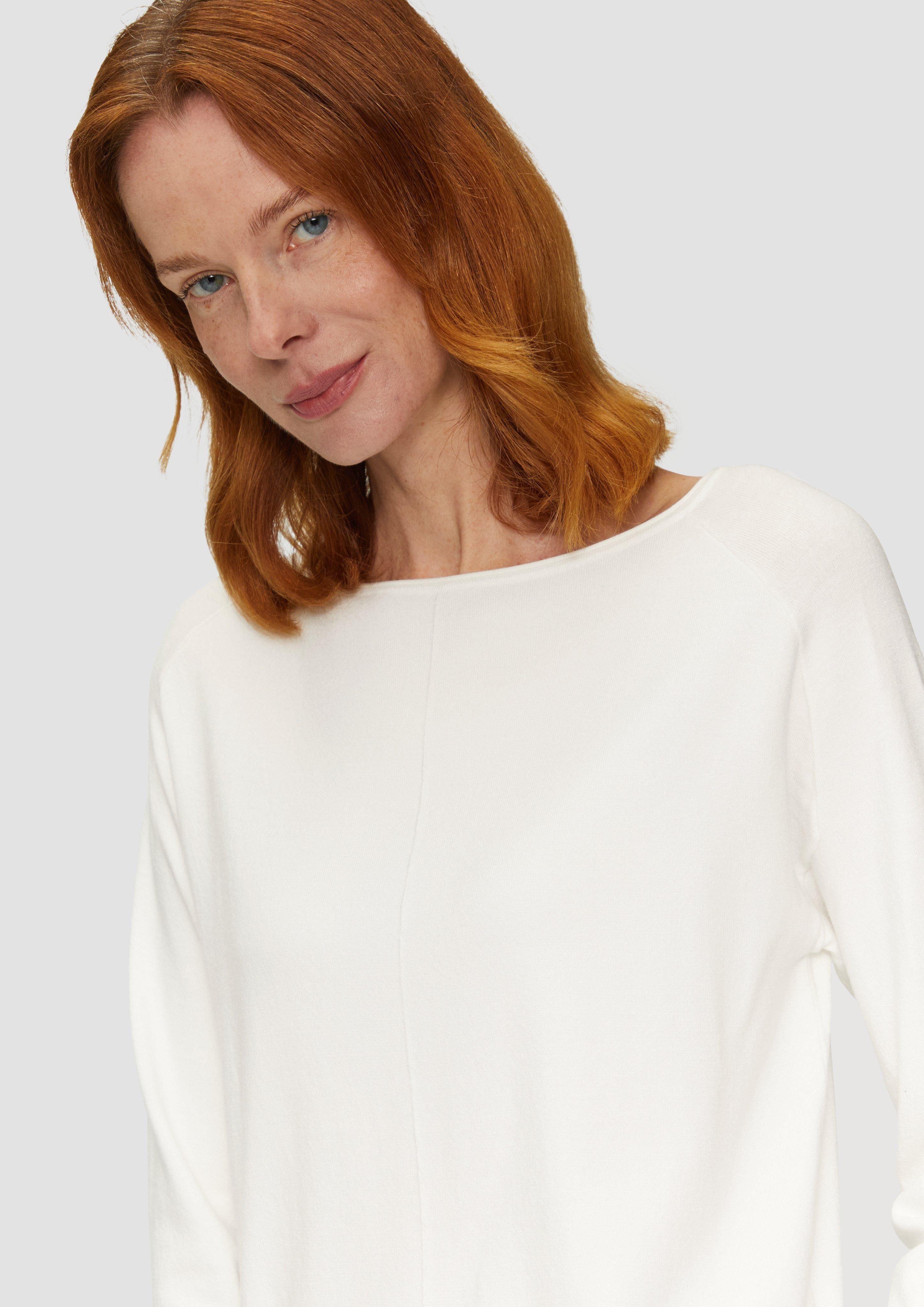 s.Oliver Strickpullover Strickpullover mit U-Boot-Ausschnitt aus günstig online kaufen