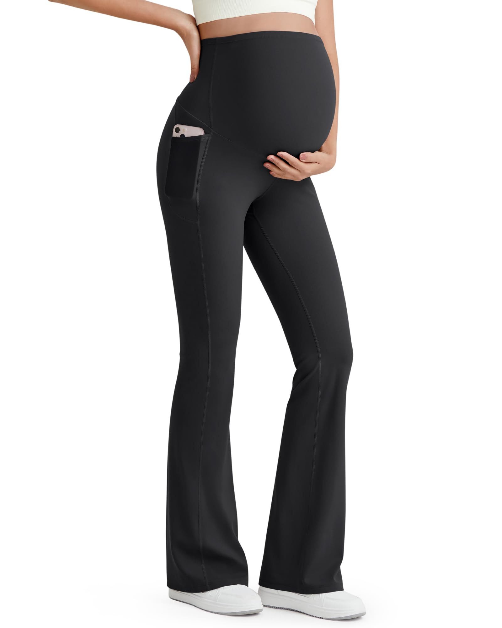 G4Free Umstandshose G4Free Damen Umstandsleggings Schlaghose günstig online kaufen