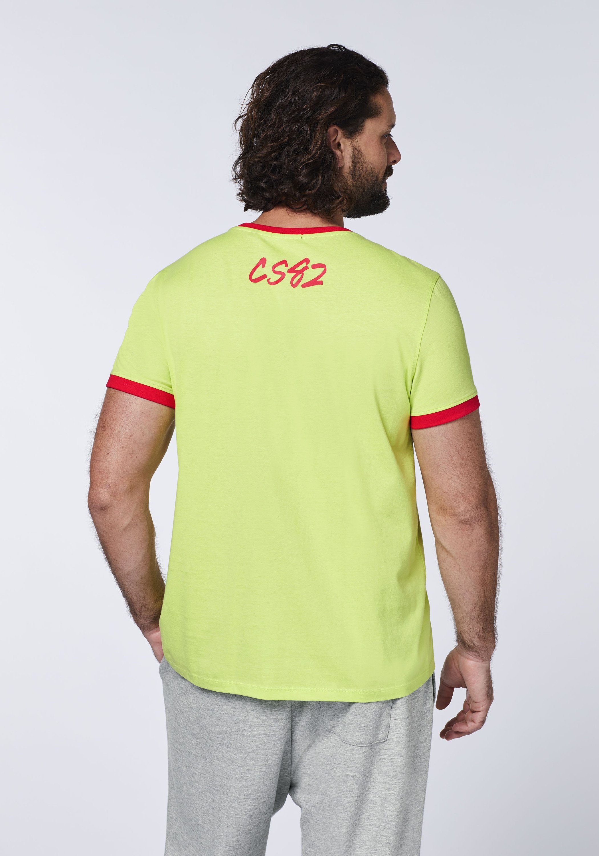 Chiemsee Print-Shirt aus 1 Green mit Shirt Sharp Label-Print Jersey 13-0535