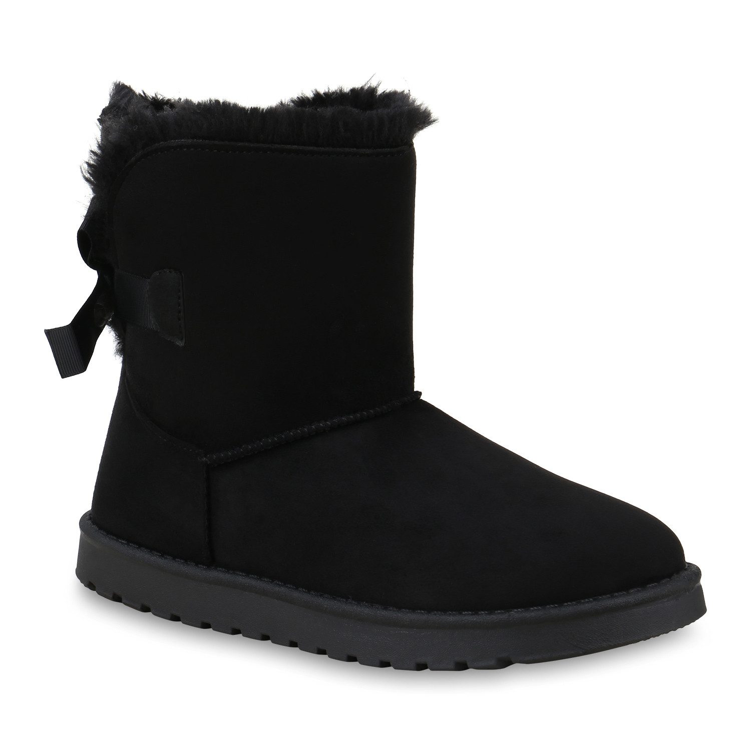 VAN HILL 824965 Schlupfboots Damen Stiefeletten Schlupfstiefel Warm Gefütterte Winter Boots