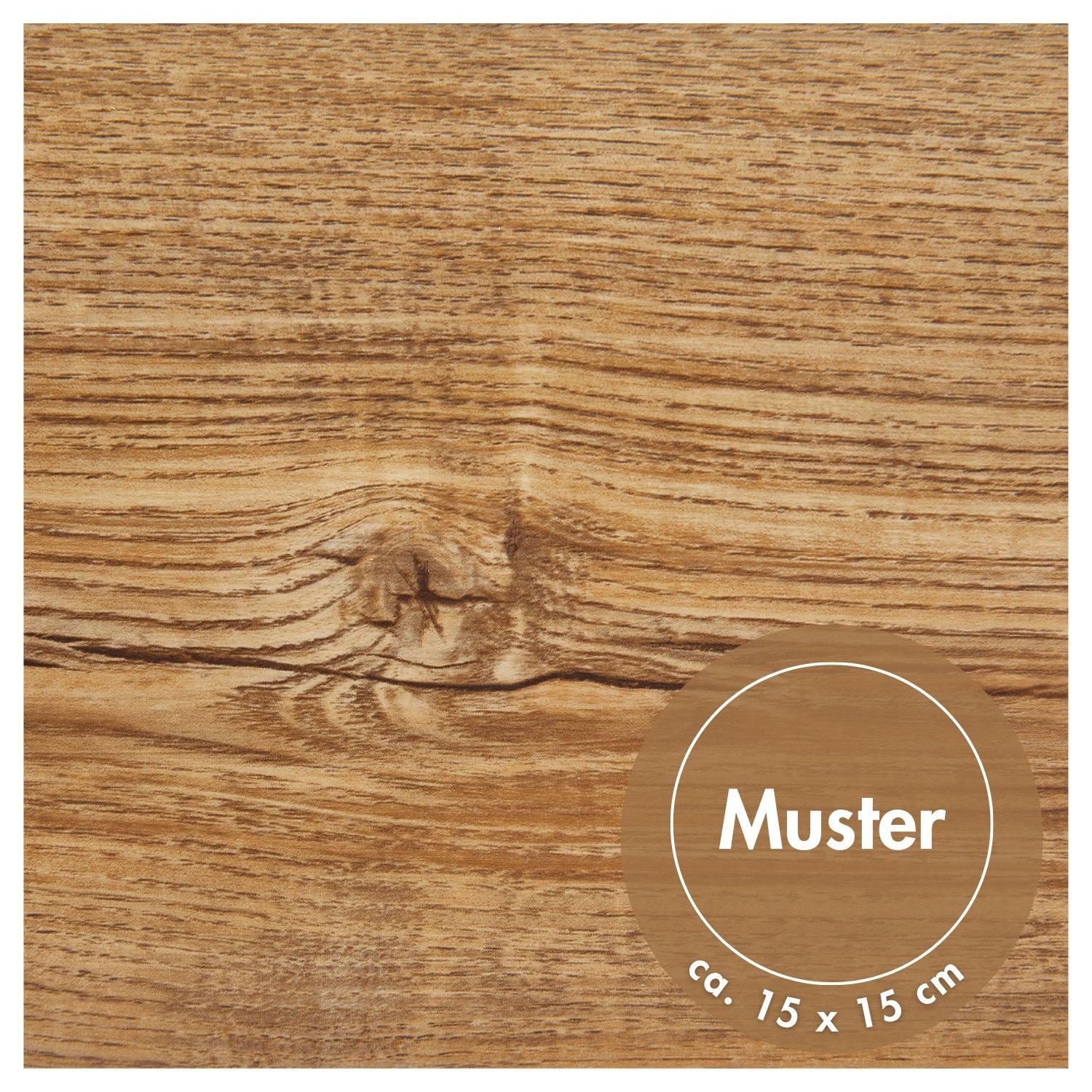 misento Designboden Виниловый ламинат selbstklebend in Holzoptik, 1 St., Muster 15 x 15 cm, für Fußbodenheizung, Badezimmer, Wohnräume
