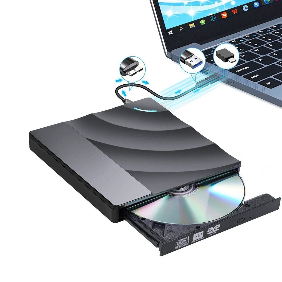 Novzep DVD Laufwerk Brenner, 8x Lesen Unterstützung für DVD + R, DVD-R DVD-Brenner
