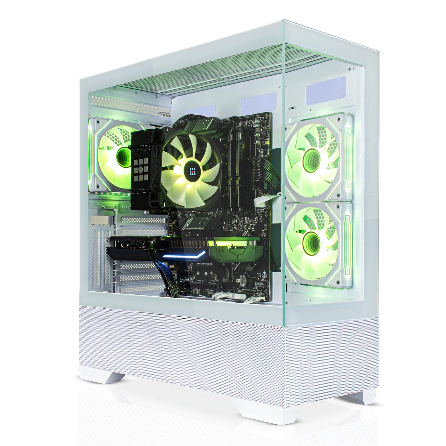 SYSTEMTREFF Gaming-PC (AMD 4500 4500, Nvidia GeForce RTX 5050, 16 GB RAM, Luftkühlung)