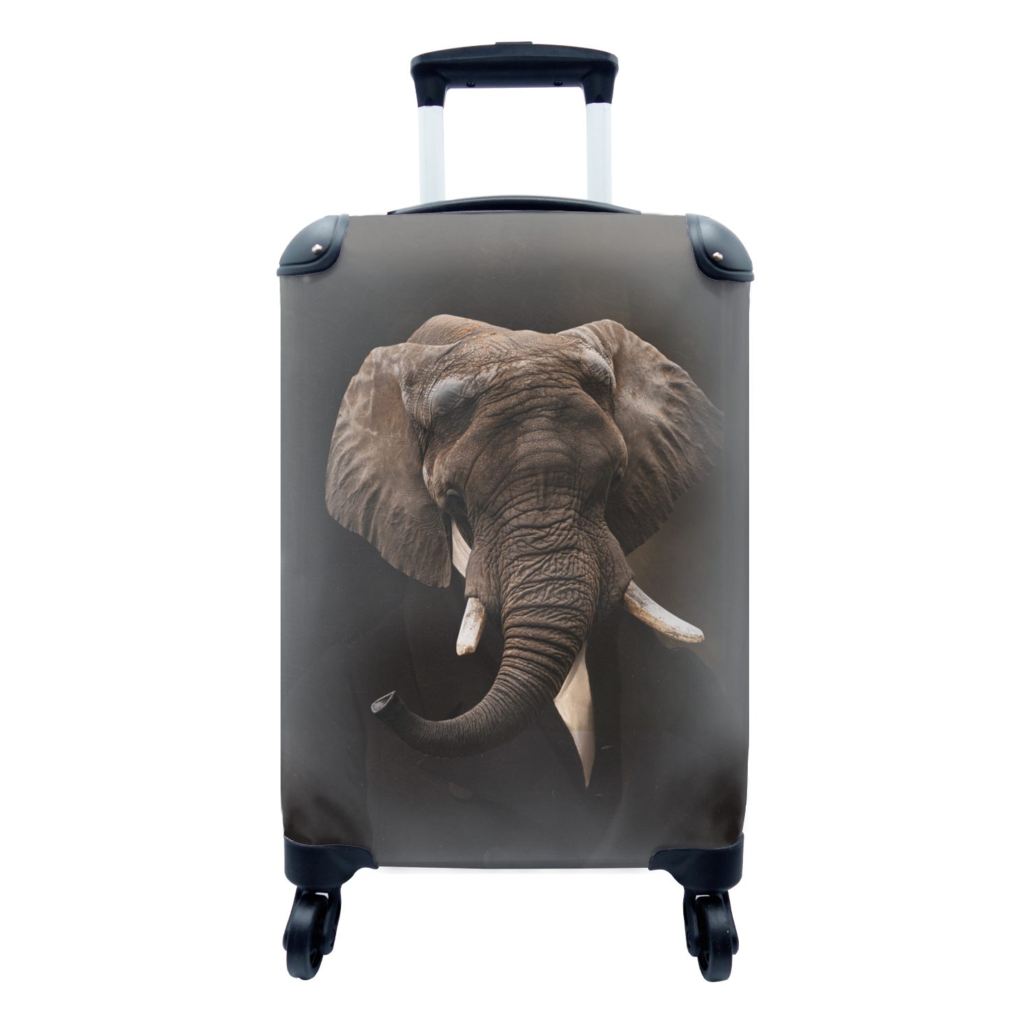 Reisetasche - Elefant Alte Meister, Handgepäckkoffer 4 Rollen, für MuchoWow Trolley, mit Handgepäck Gemälde Ferien, - rollen, Reisekoffer