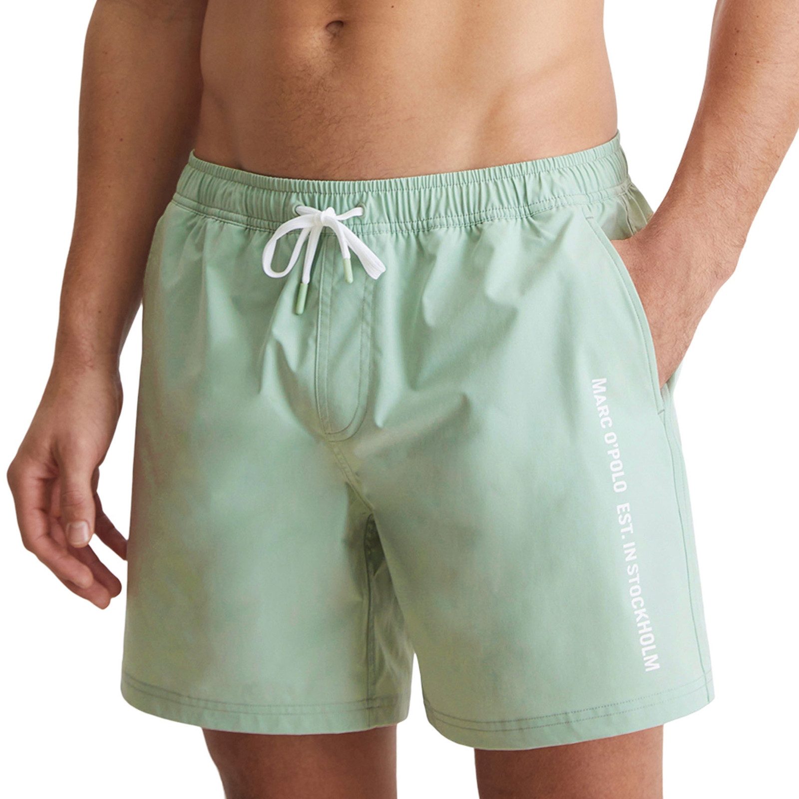 Marc O'Polo Badehose Wide Leg Woven Swimshorts mit Kordelzug günstig online kaufen