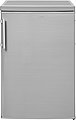 exquisit Kühlschrank KS16-V-H-040E inoxlook, 85,5 cm hoch, 55 cm breit, Bild 1