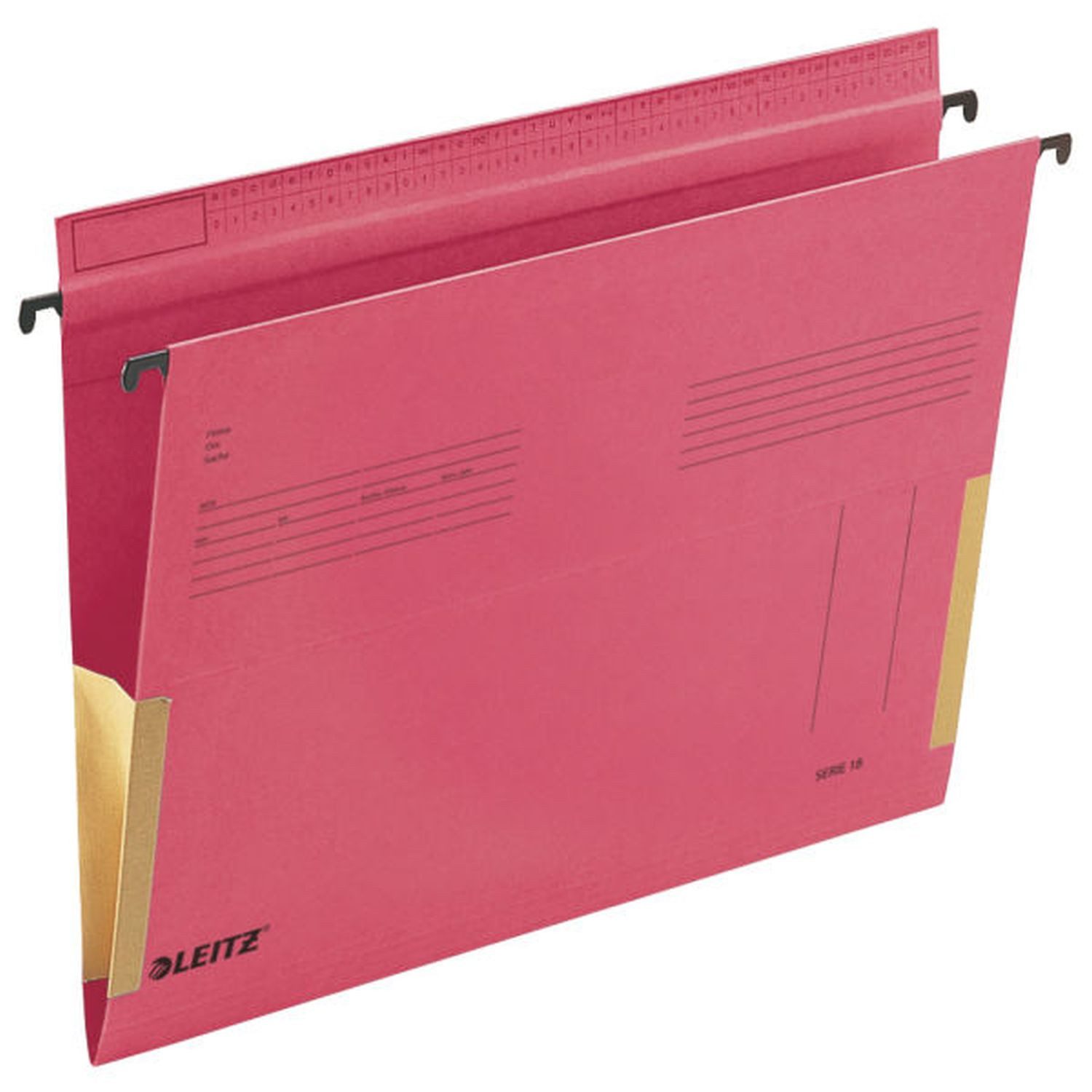 LEITZ Dokumententasche LEITZ SERIE 18 H„ngetasche, A4, mit Fr”schen, rot