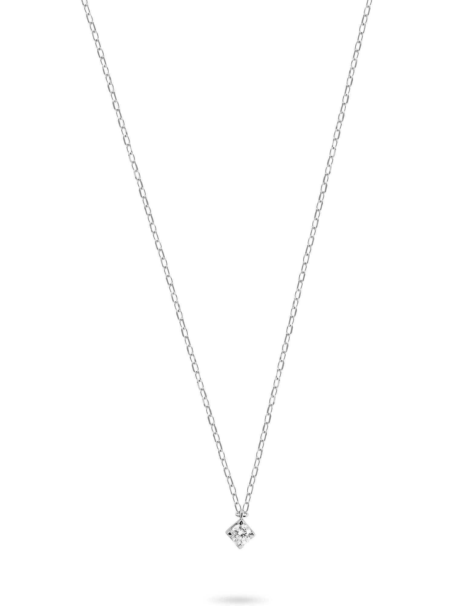 Collier CHRIST Damen-Kette 375er Weißgold 1 Diamant