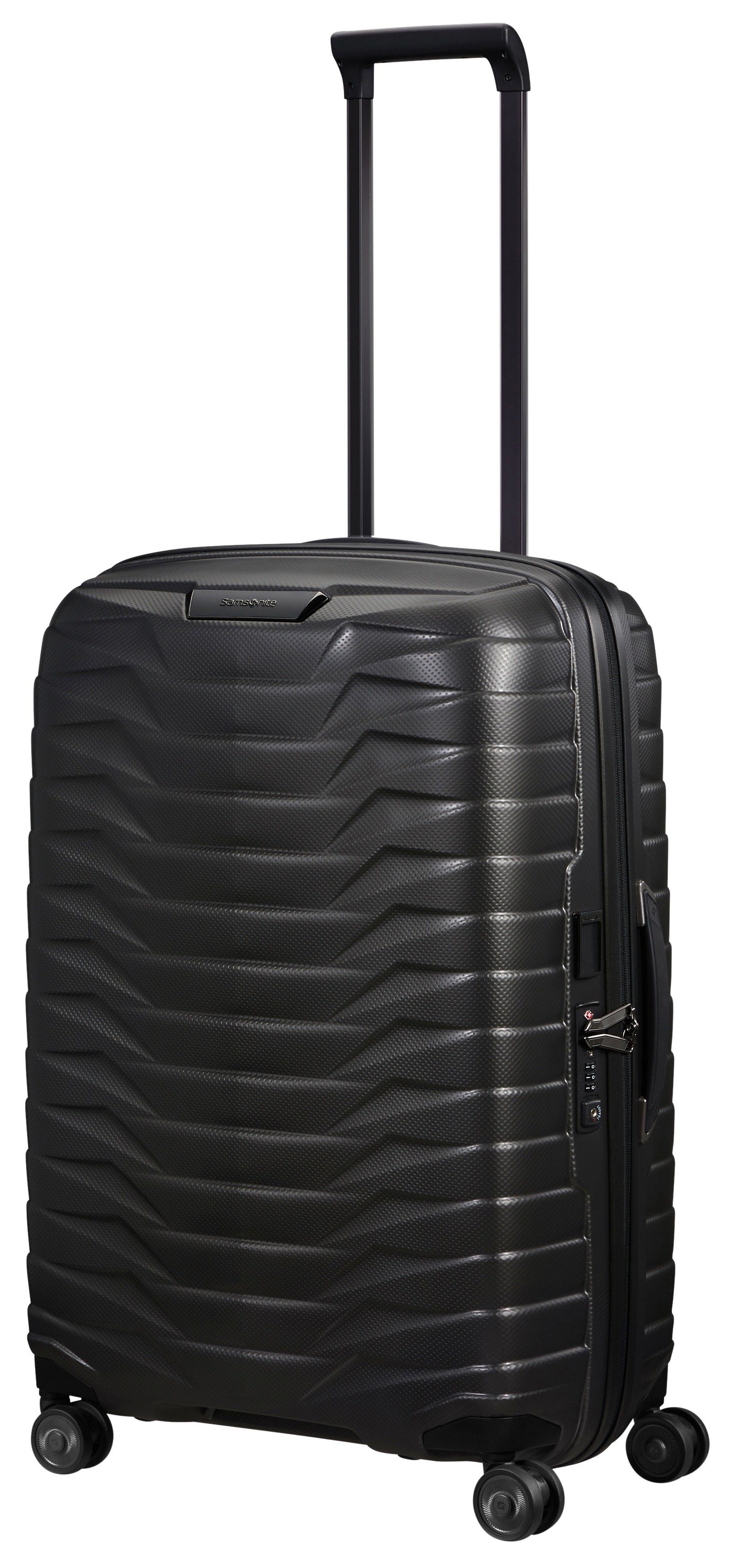 Samsonite Hartschalen-Trolley PROXIS, verschiedene Größen und Farben, 4 Rollen, arretierbares und versenkbares Druckknopf-Trolleysystem