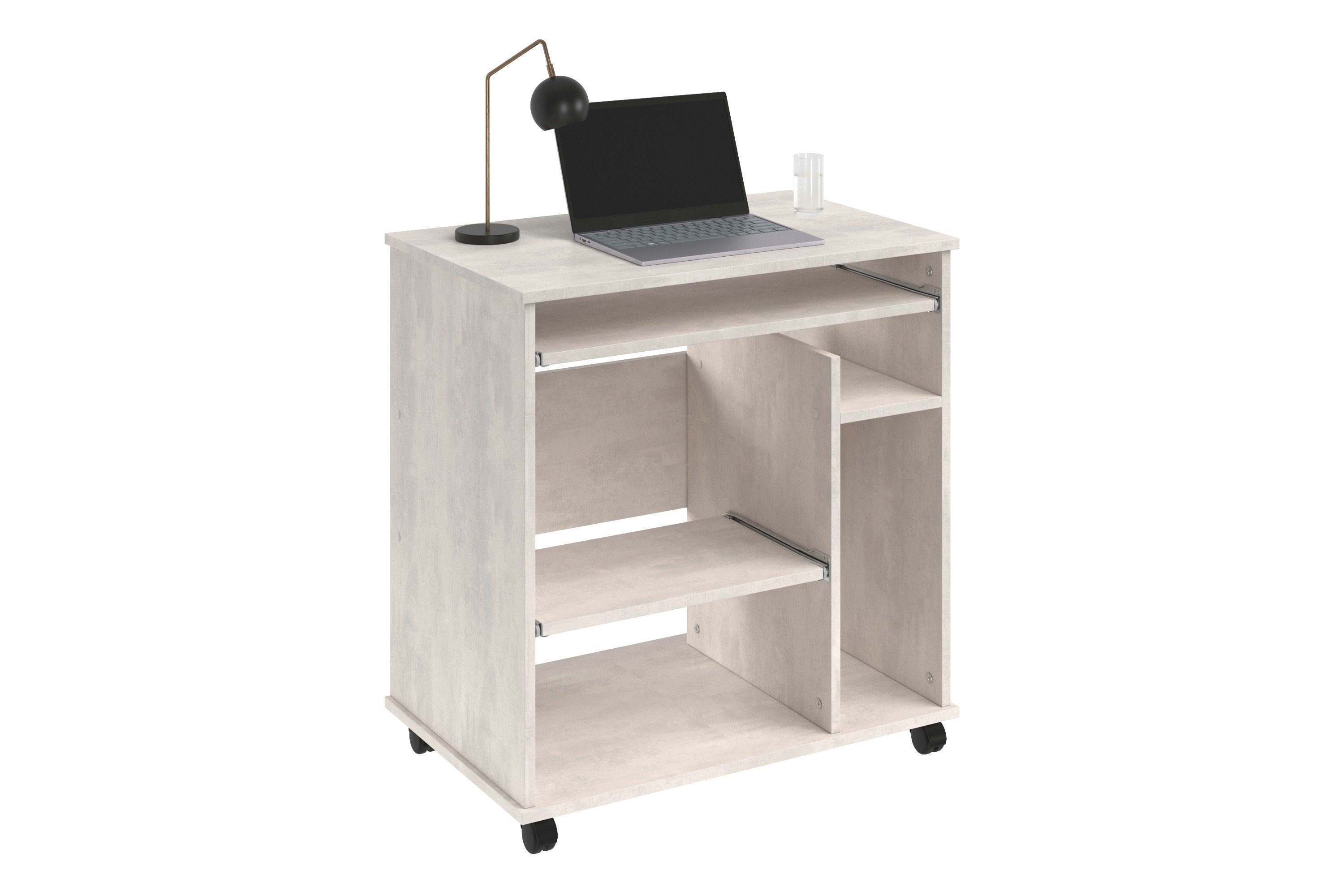 VOGL Möbelfabrik Computertisch Compi, PC-Tisch mit Tastaturauszug, platzsparend, Breite 72 oder 90 cm