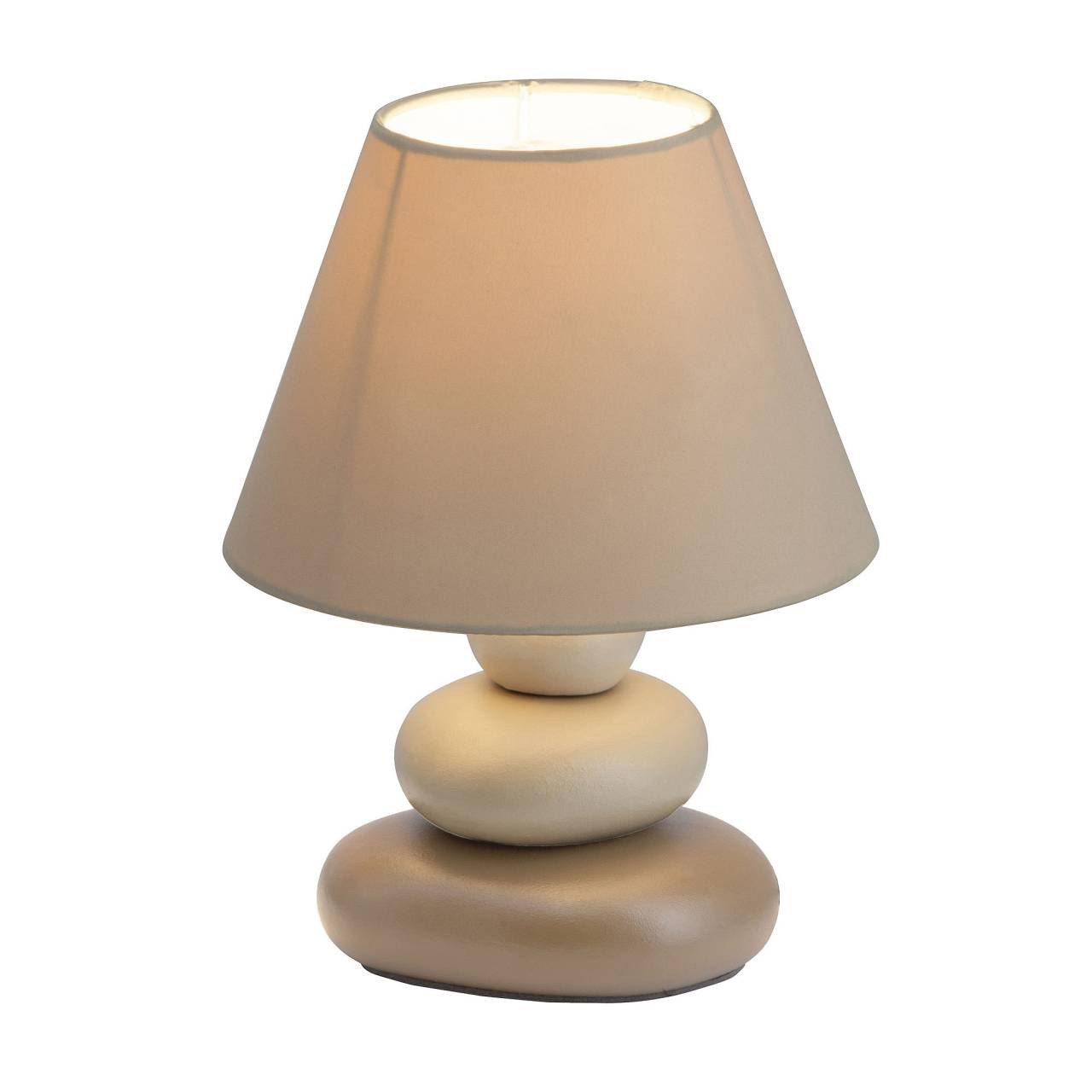 Brilliant Tischleuchte Paolo, Lampe Paolo Tischleuchte braun 1x D45, E14, 40W, geeignet für Tropfe