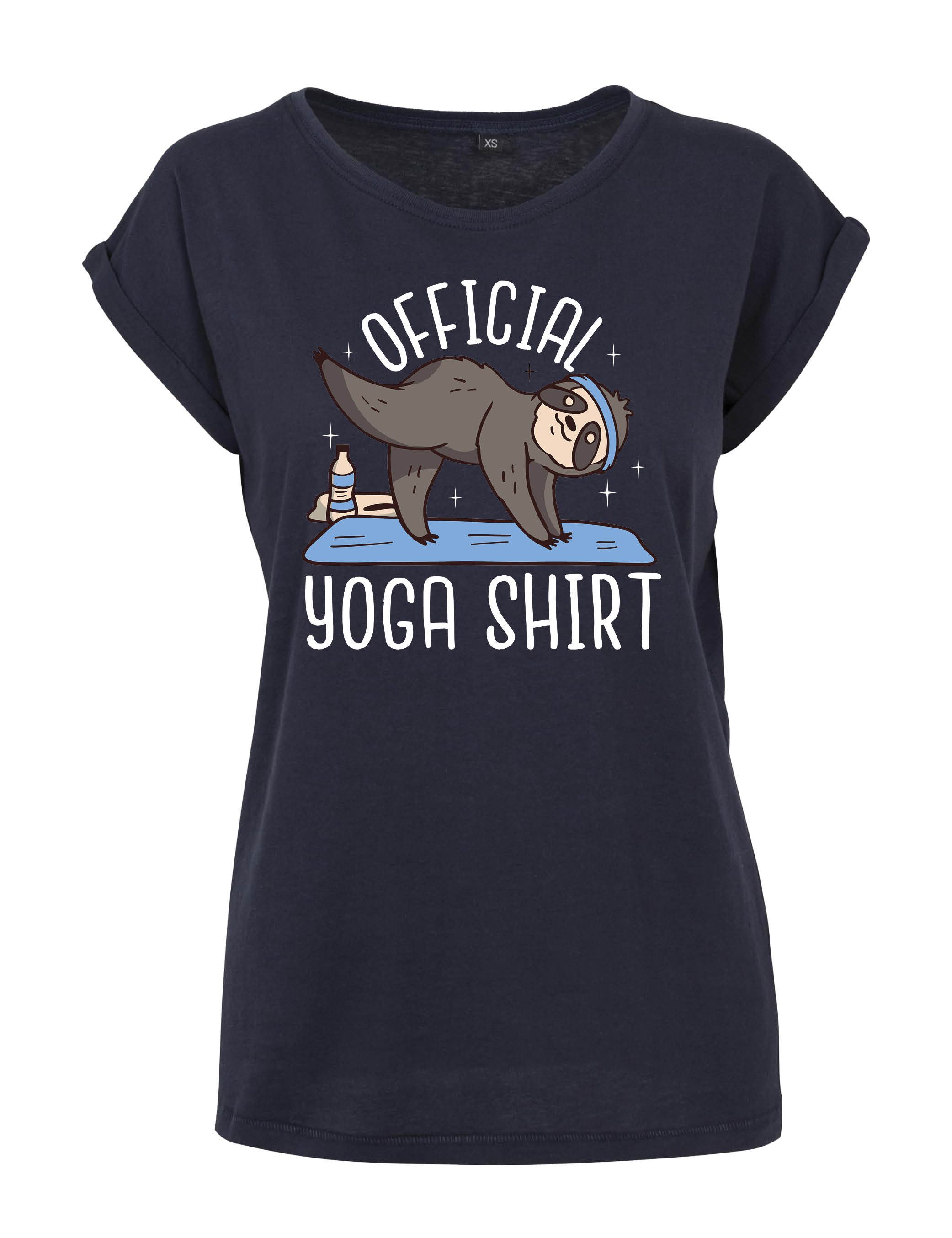 Youth Designz Print-Shirt "Official Yoga Shirt" Damen T-Shirt Statement ode günstig online kaufen