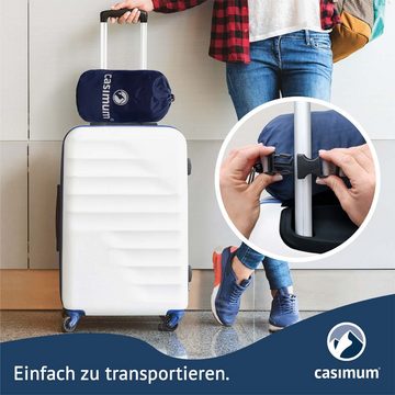 casimum Reisekissen ergonomisches Reisekissen aus Viscoschaum, 1-tlg., stützend und bequem für unterwegs, 40x25x10cm ohne Bezug
