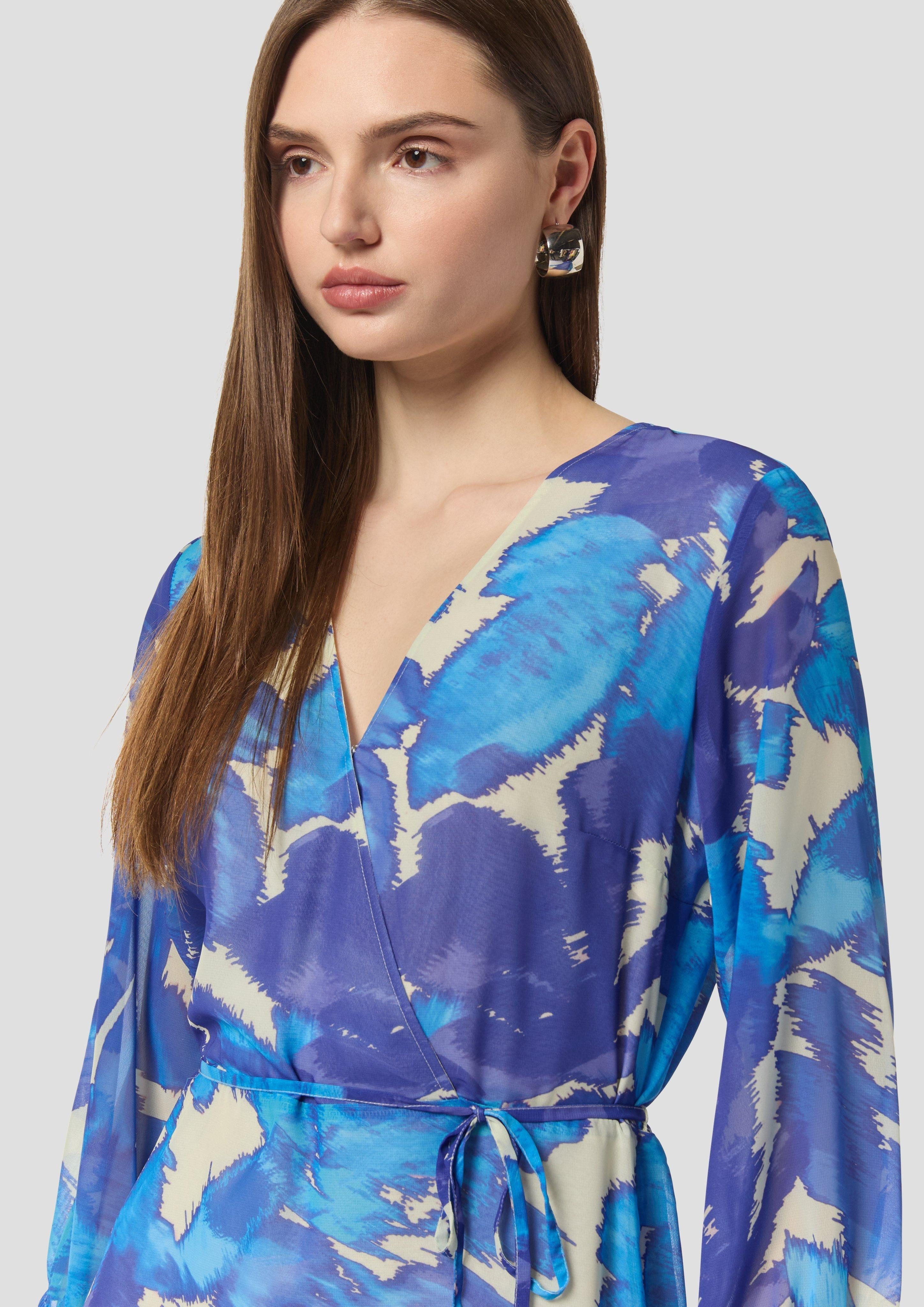 Comma Minikleid Kurzes Chiffon-Kleid günstig online kaufen