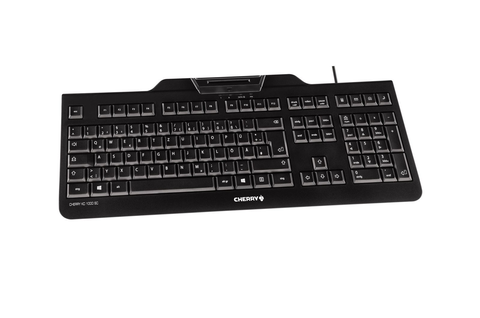 Cherry KC 1000 SC - Tastatur - USB - GB - Schwarz Tastatur