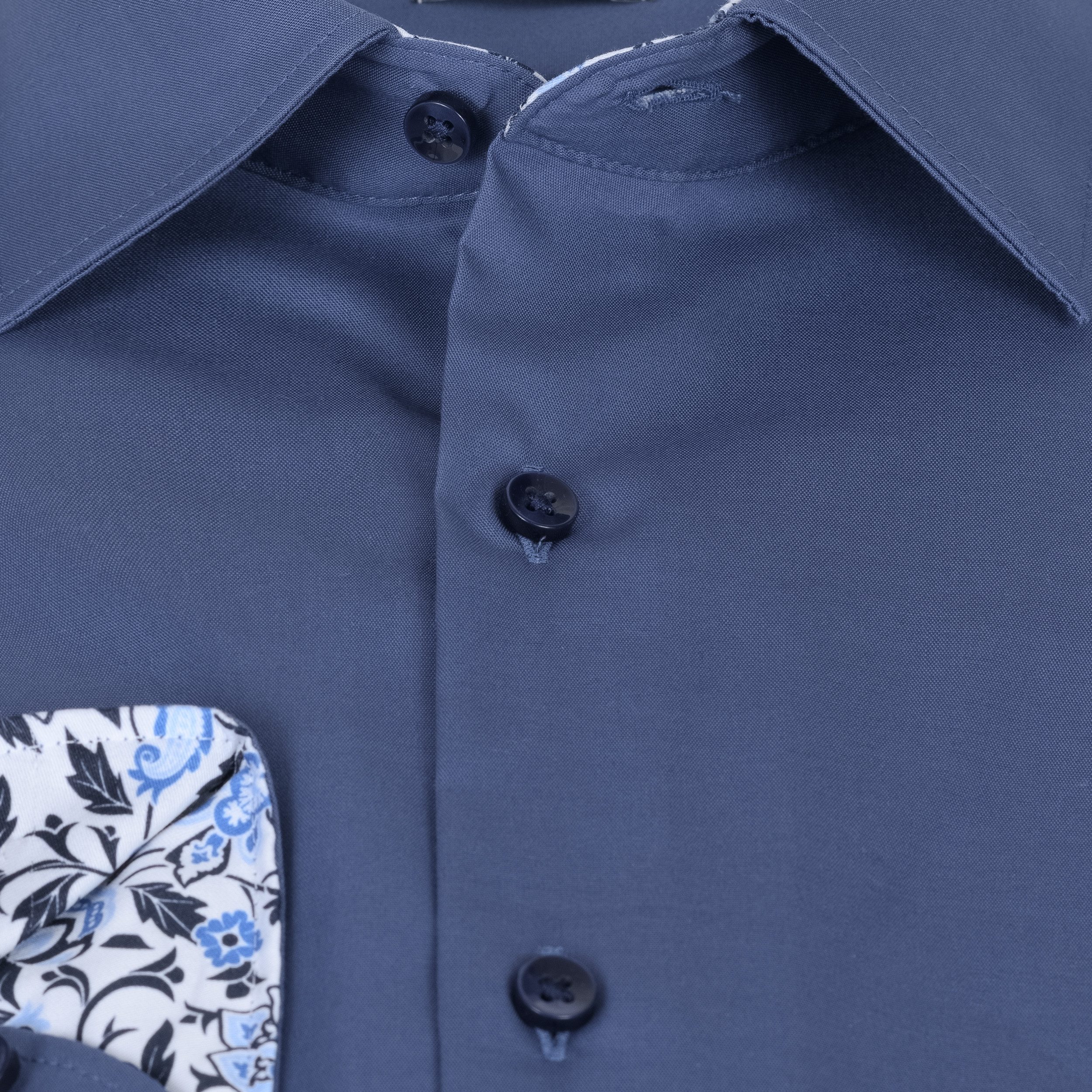 Eterna Businesshemd SLIM FIT I Blau I Bügelfrei I 100% Baumwolle Langarm 67 günstig online kaufen