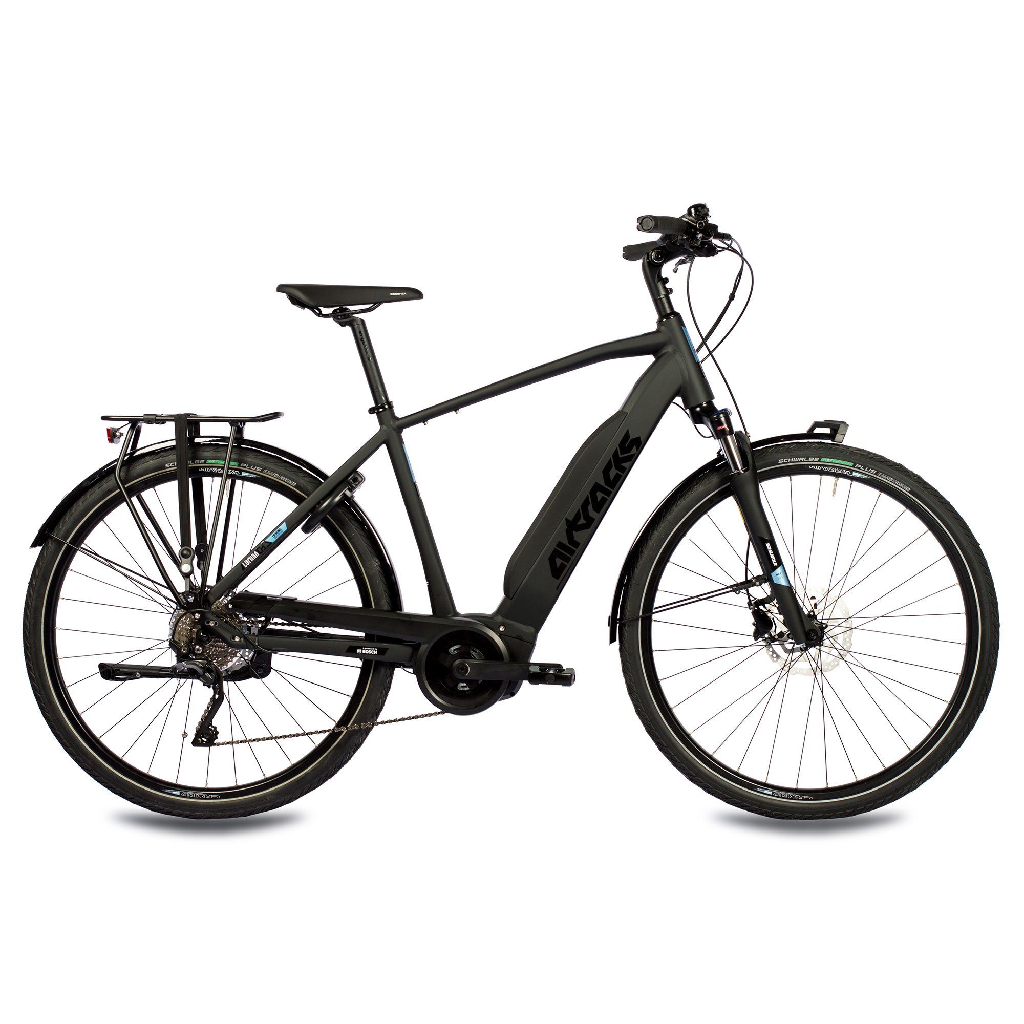 Airtracks E-Bike 28 Zoll Herren E-Bike BOSCH Trekking LUMINA PERFORMANCE LINE 500 Wh, 10 Gang, Kettenschaltung, Mittelmotor, 500 Wh Akku, Trekking Fahrrad SHIMANO DEORE XT 52cm 56cm 60cm - 2024