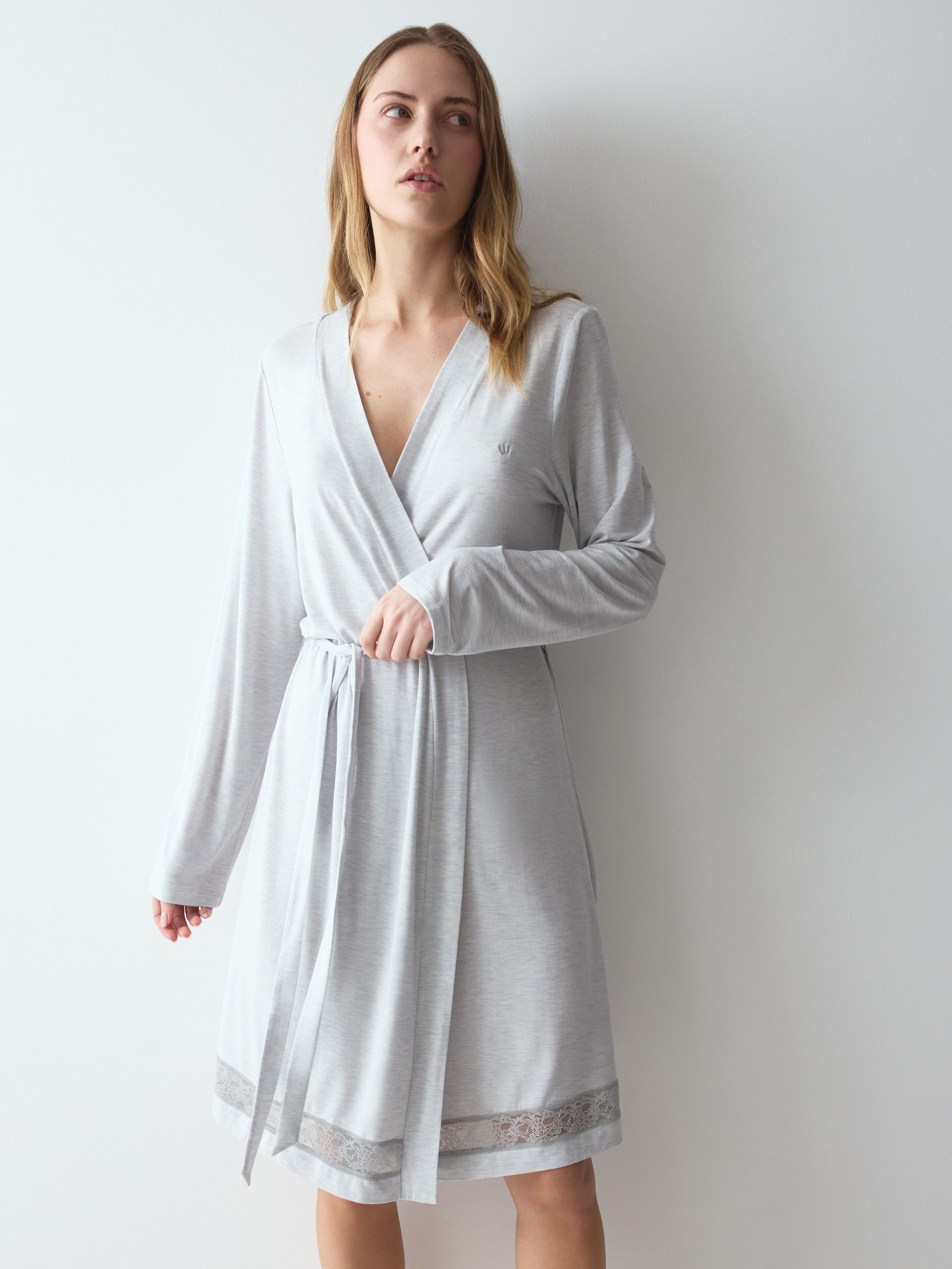 Triumph Morgenmantel Comfort Allure Robe, weich und pflegeleicht