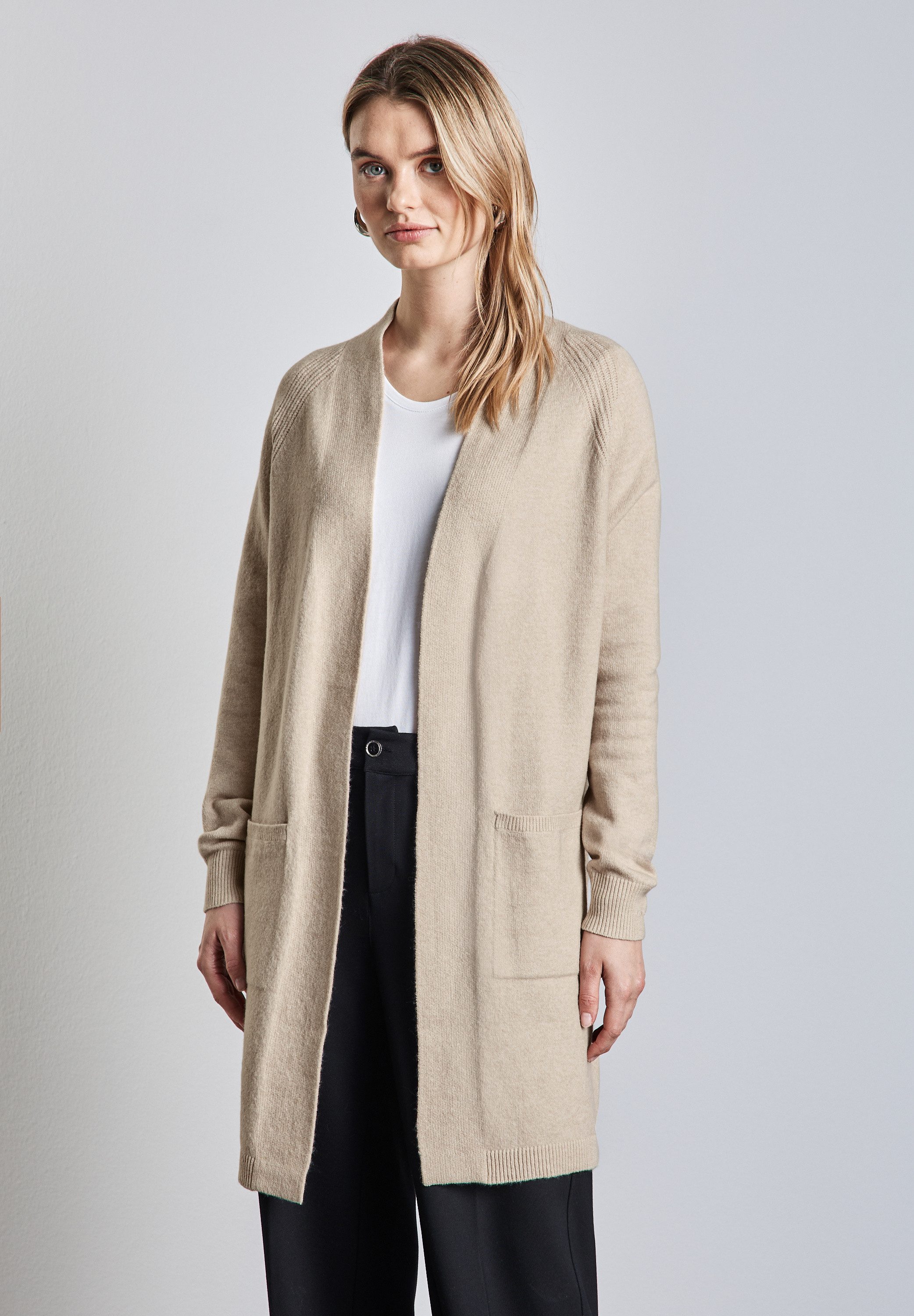 STREET ONE Strickjacke aus Baumwolle mit günstig online kaufen
