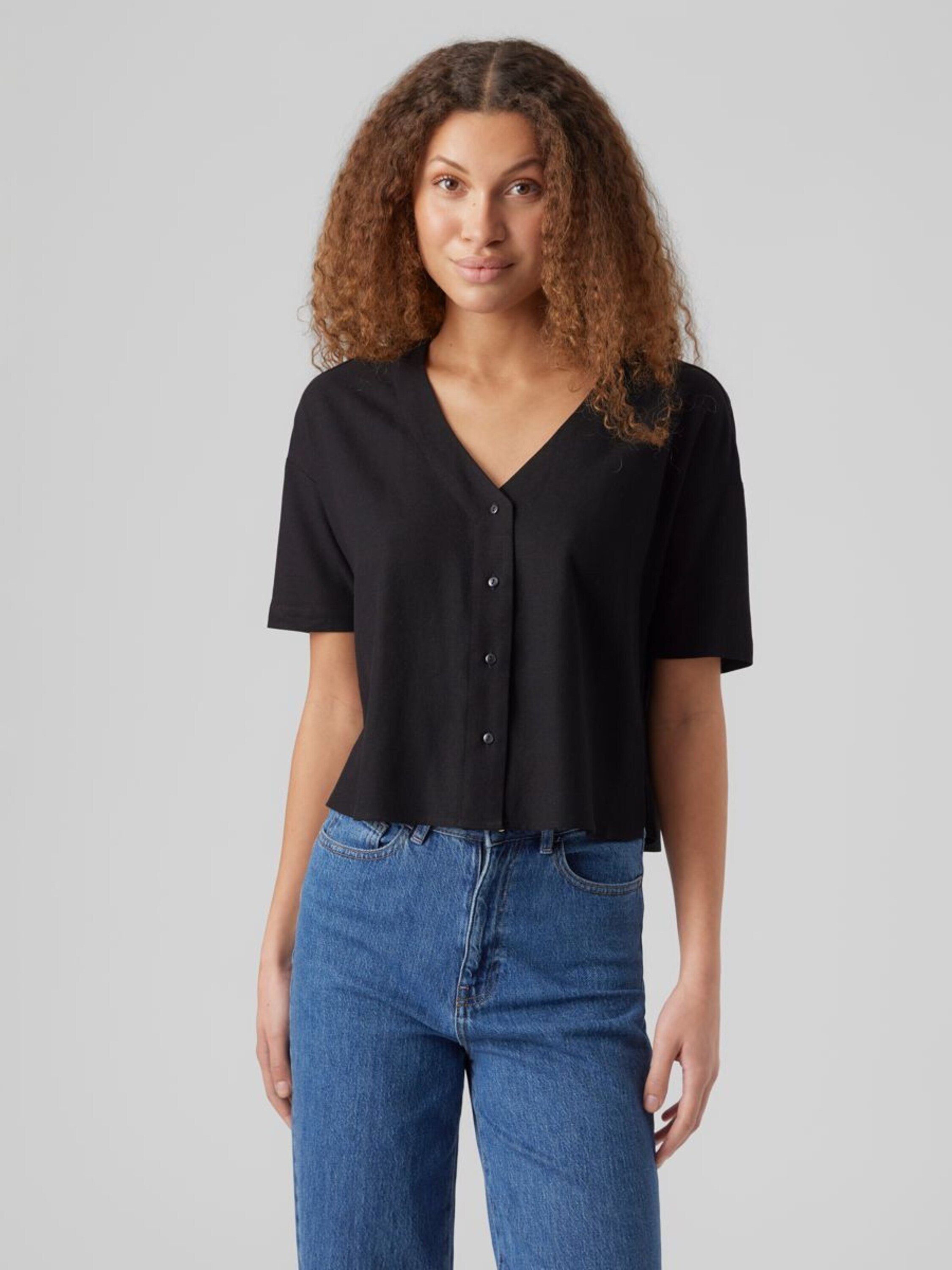 Vero Moda Kurzarmbluse Jesmilo (1-tlg) Plain/ohne Details günstig online kaufen