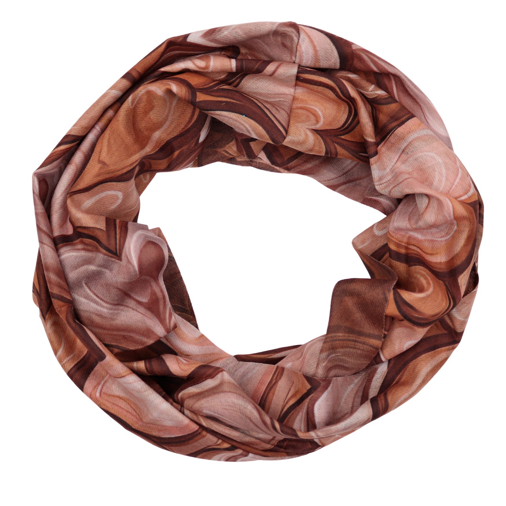 MIRROSI Loop Damen Schal mit Herzen-Muster günstig online kaufen