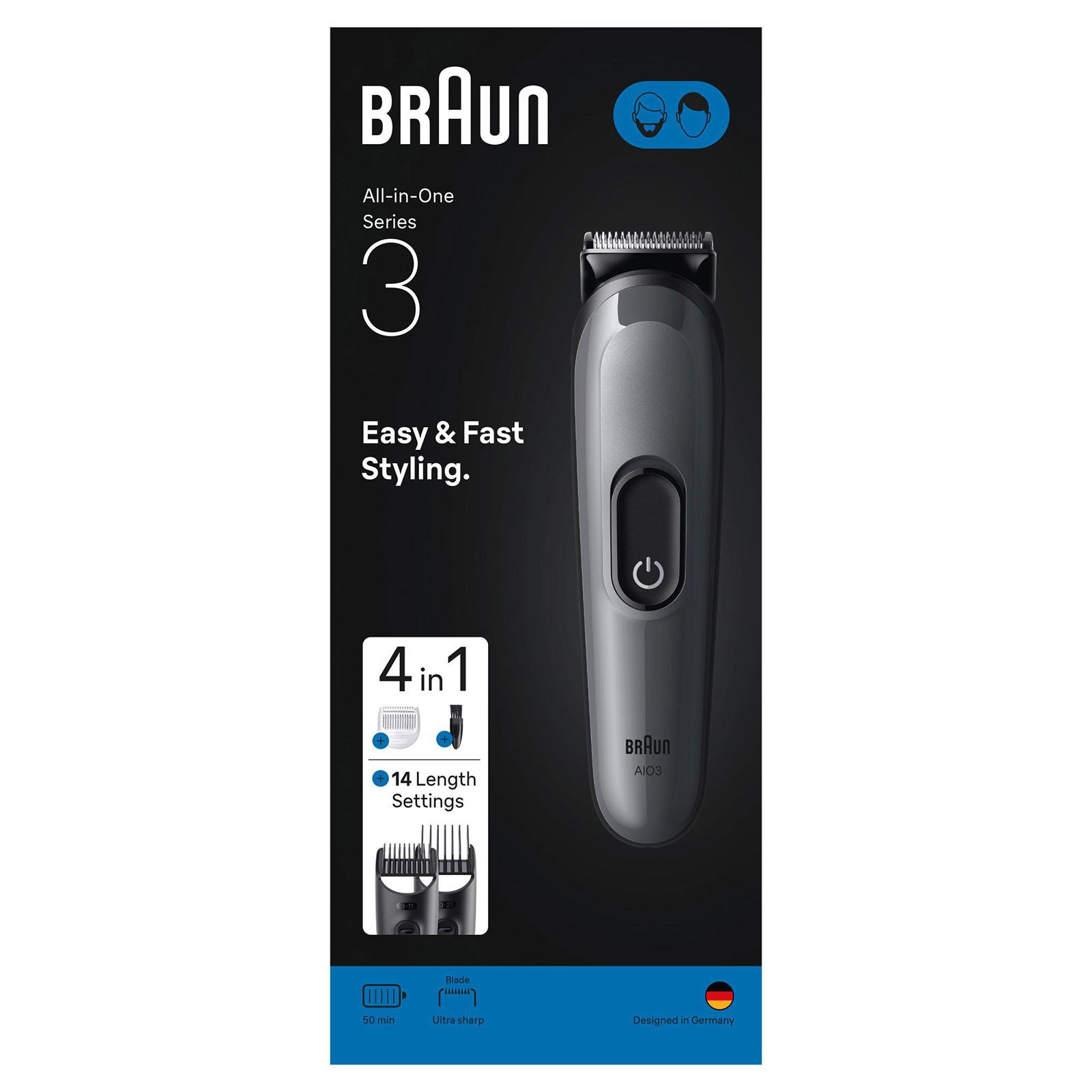 Braun Elektrorasierer All-in-One Series 3 4-in-1