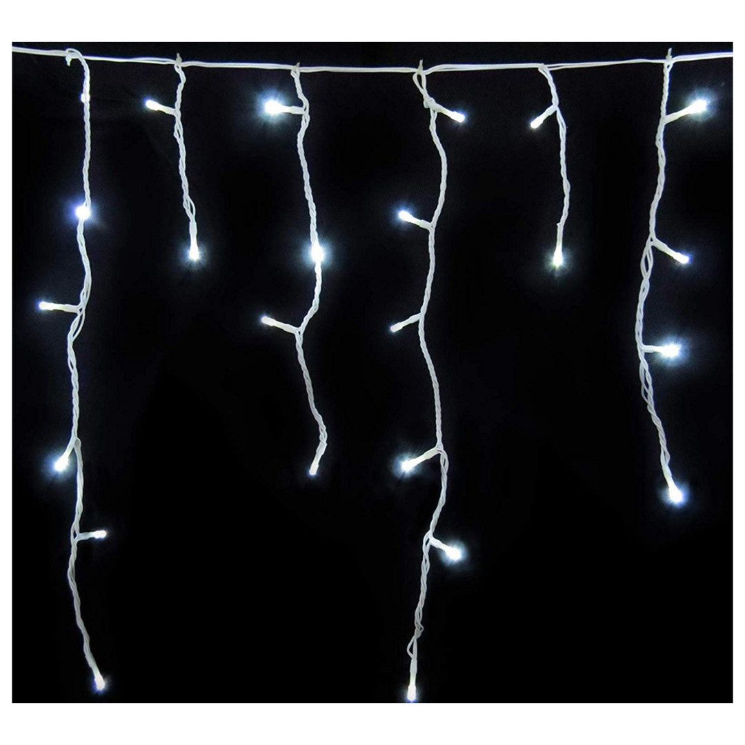 Gartenpirat LED-Lichterkette Eisregen LED-Beleuchtung Weihnachtsdeko für außen mit Timerfunktion, 4,2 m