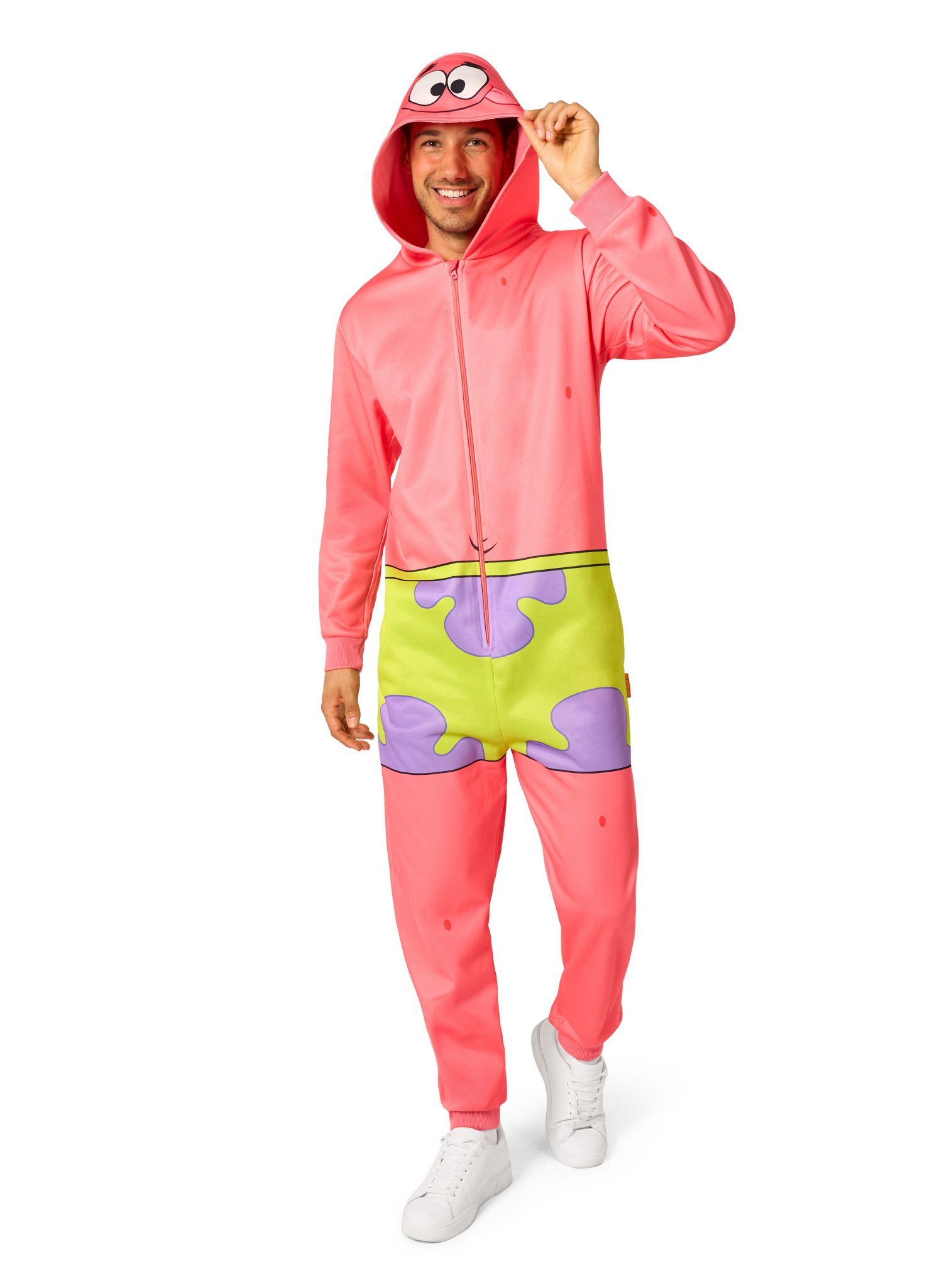 Opposuits Kostüm SpongeBob Patrick Onesie Fasching Karnevalskostüm, Damit versinkst Du schnell und bequem auf den Boden Deiner Couch!
