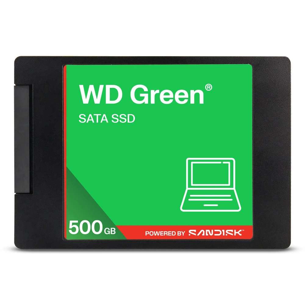 WD Western Digital Green WDS100T5G0A 500 GB 2.5" Serial ATA III 3D NAND interne SSD