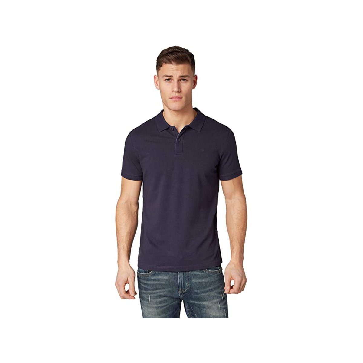 TOM TAILOR T-Shirt marineblau regular fit (1-tlg)
