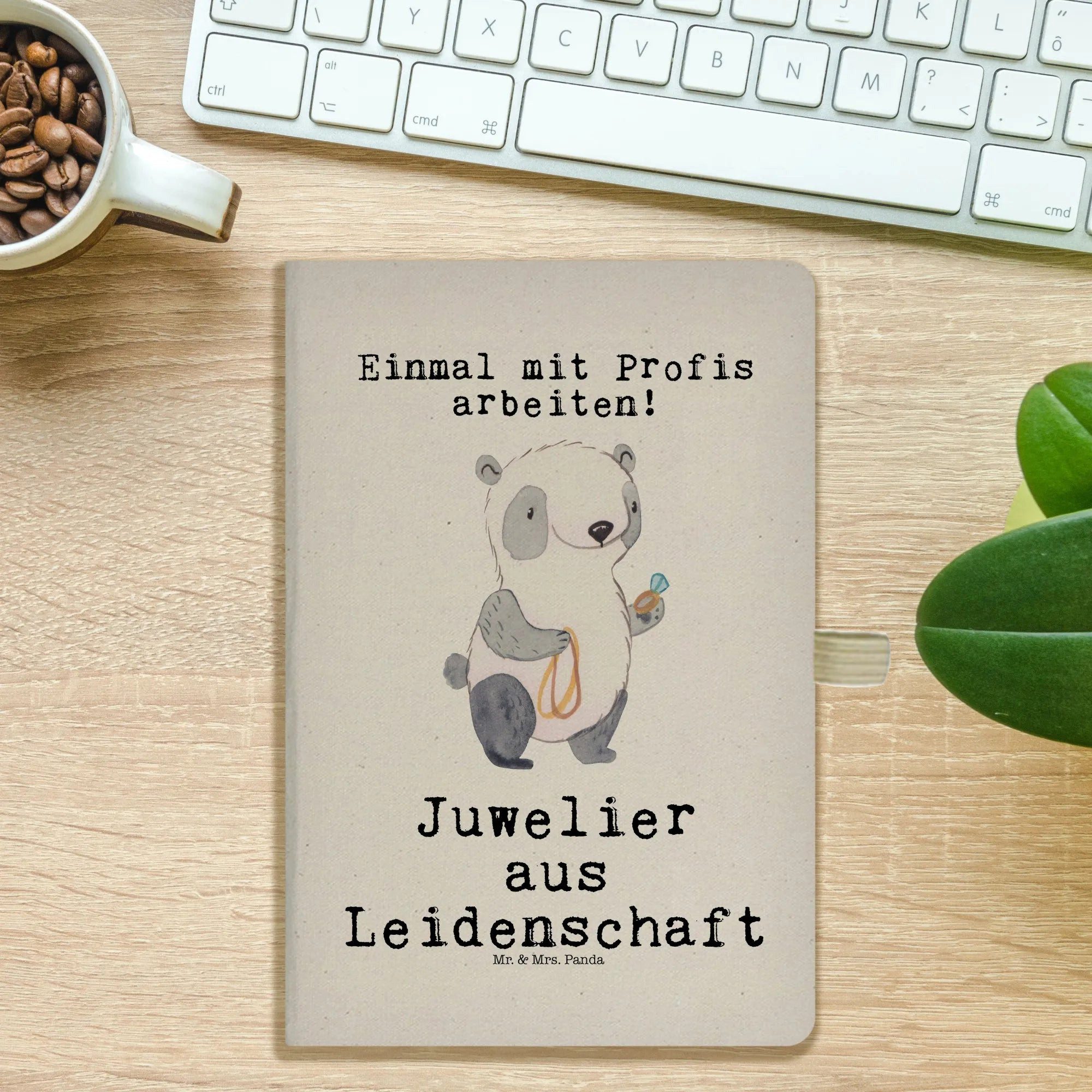 Thumbnail - Mr. & Mrs. Panda Notizbuch Juwelier Leidenschaft - Transparent - Geschenk, Schmuckgeschäft, A5 N Mr. & Mrs. Panda, Hochw...
